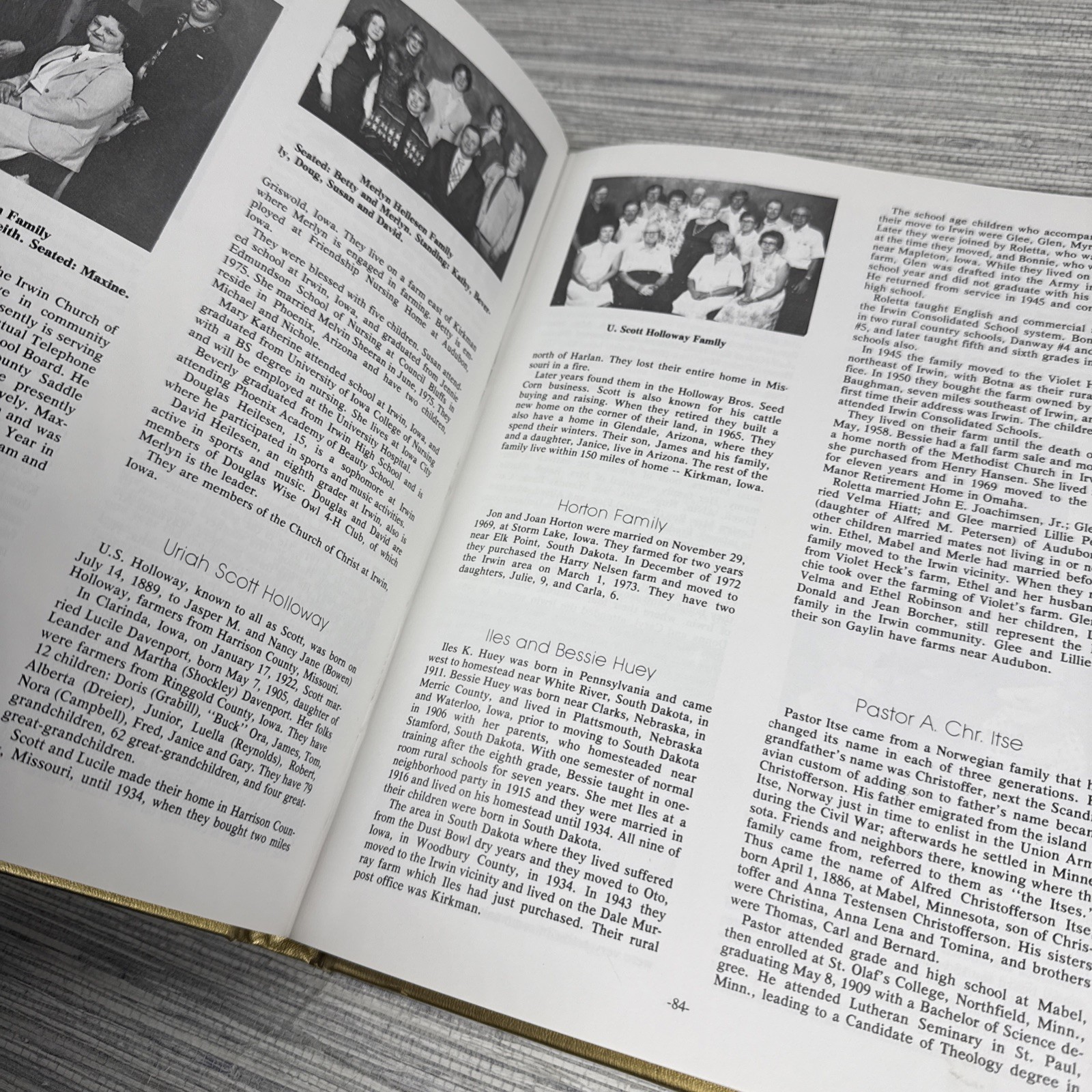 Irwin Iowa Centennial 1881-1981 Historical Book