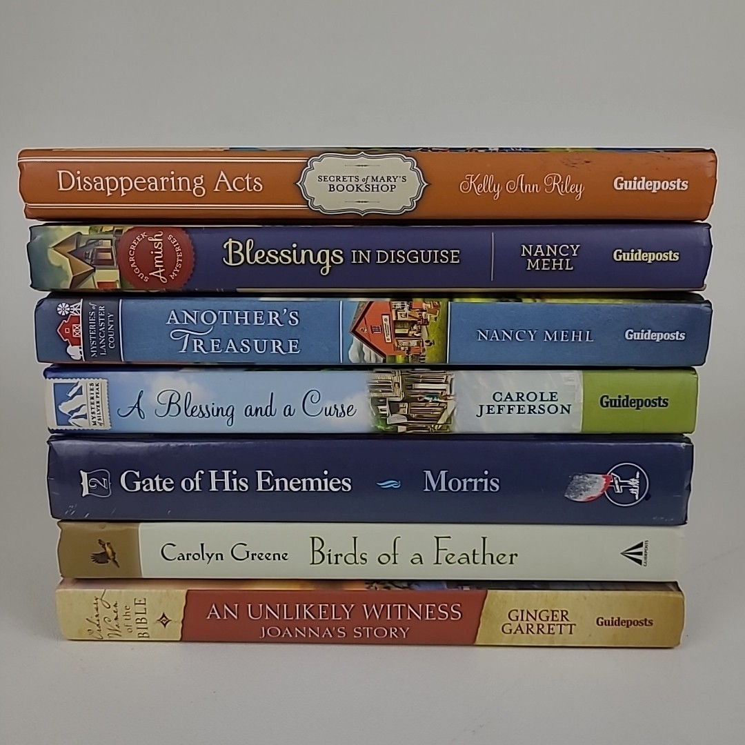 Lot of 18 Guidepost Books Amish Mysteries, Minister&rsquo;s Wife Inspirational HC