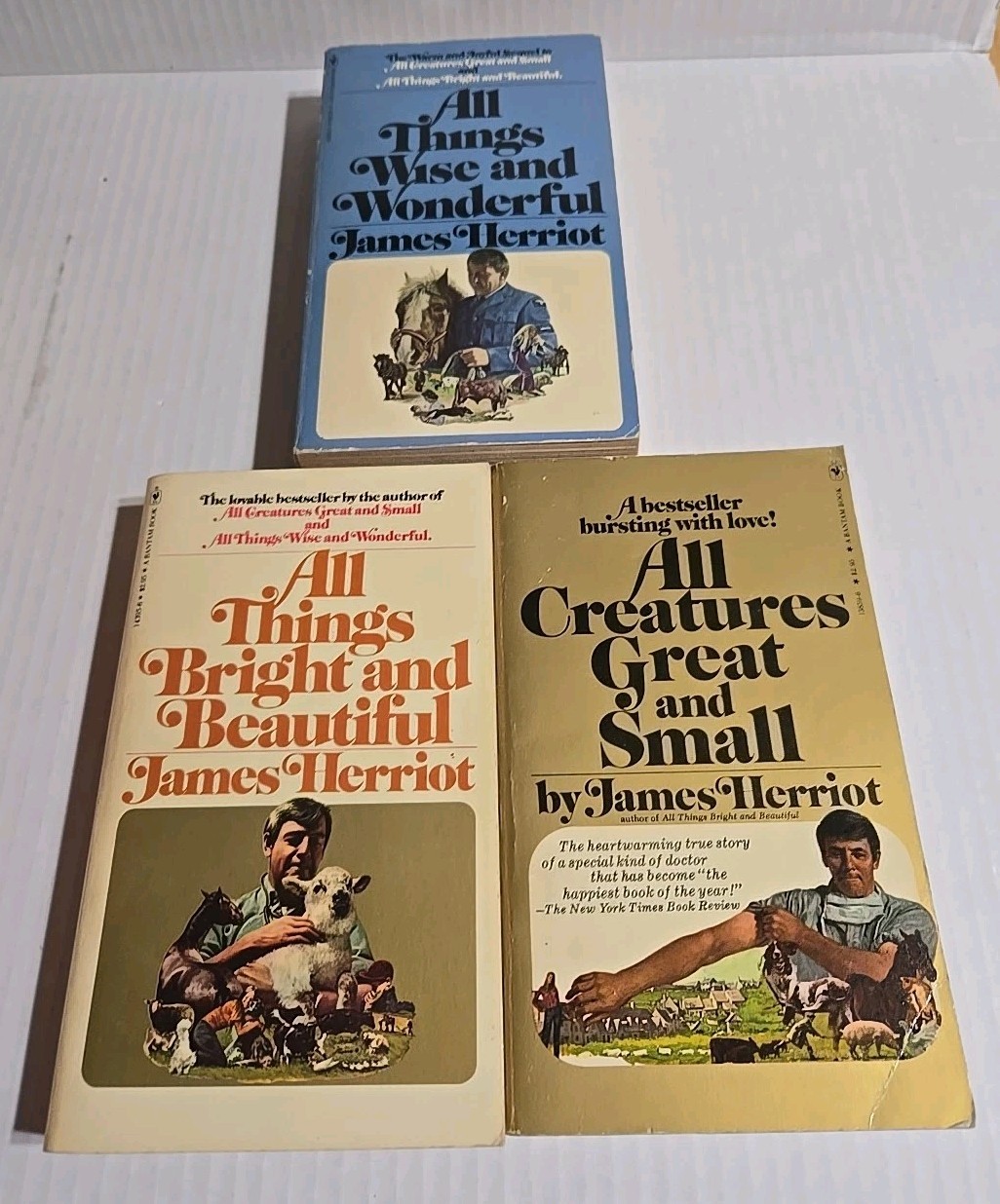 JAMES HERRIOT: All Three Lovable Bestsellers. Boxed Set Appr. 7&Prime; x 4.5&Prime; x 3.25&Prime;