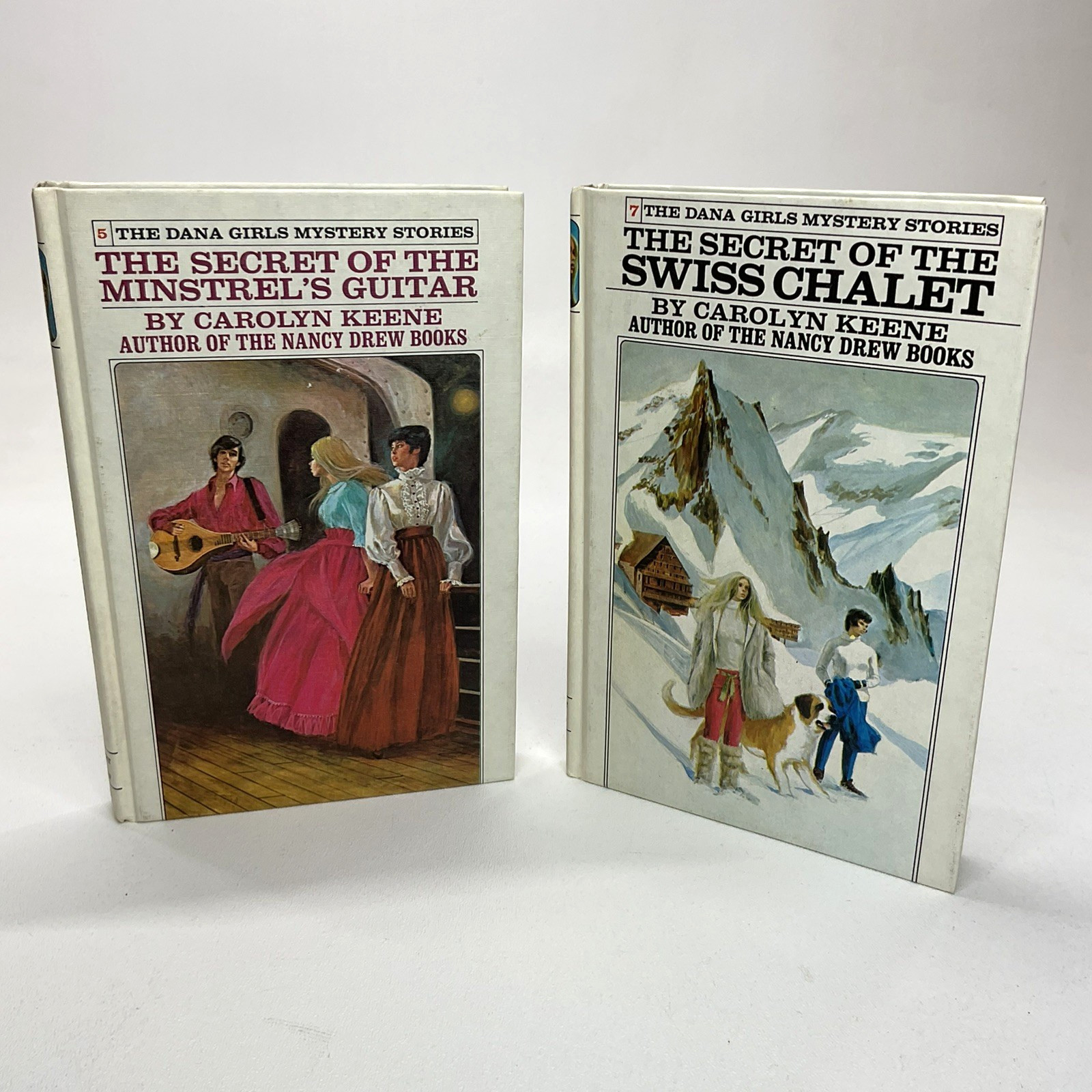 The Dana Girls Mystery Lot 2 Carolyn Keene 1972 &rsquo;73 Minstrel Guitar Swiss Chalet