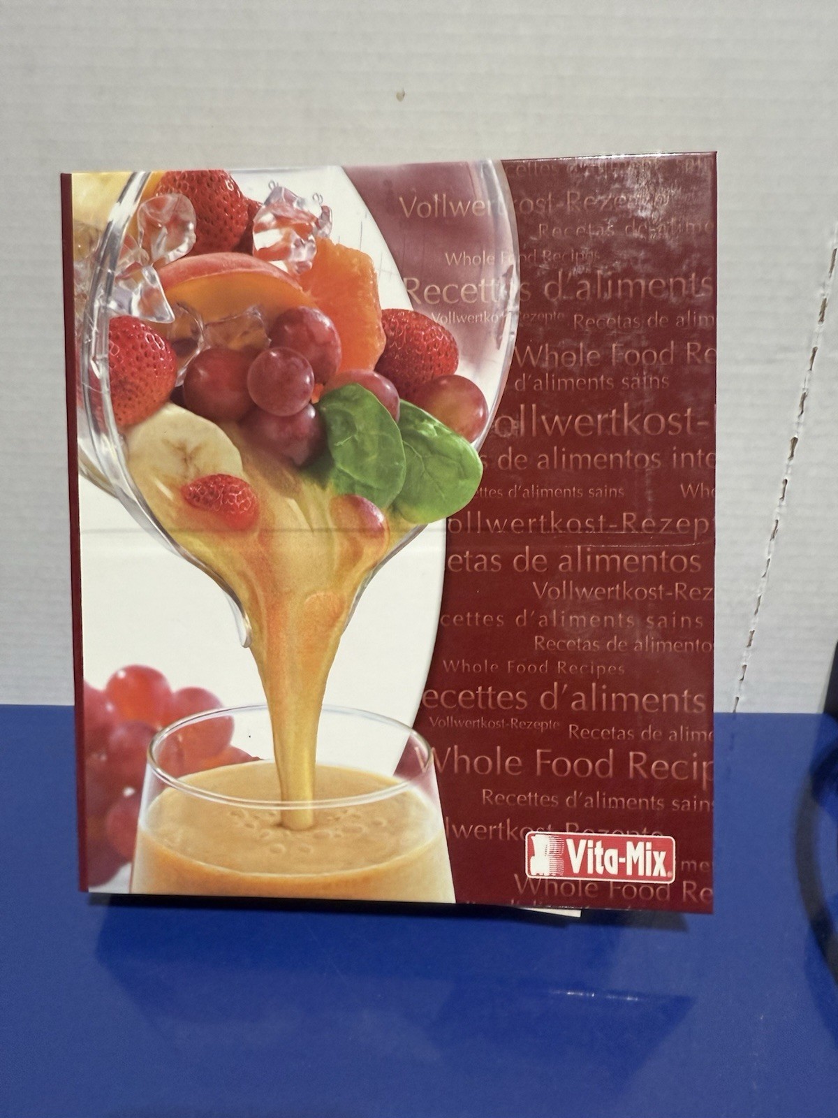Vita-Mix Owner&rsquo;s Manual + Cookbook Recipes Instructions Binder w Built-In Stand