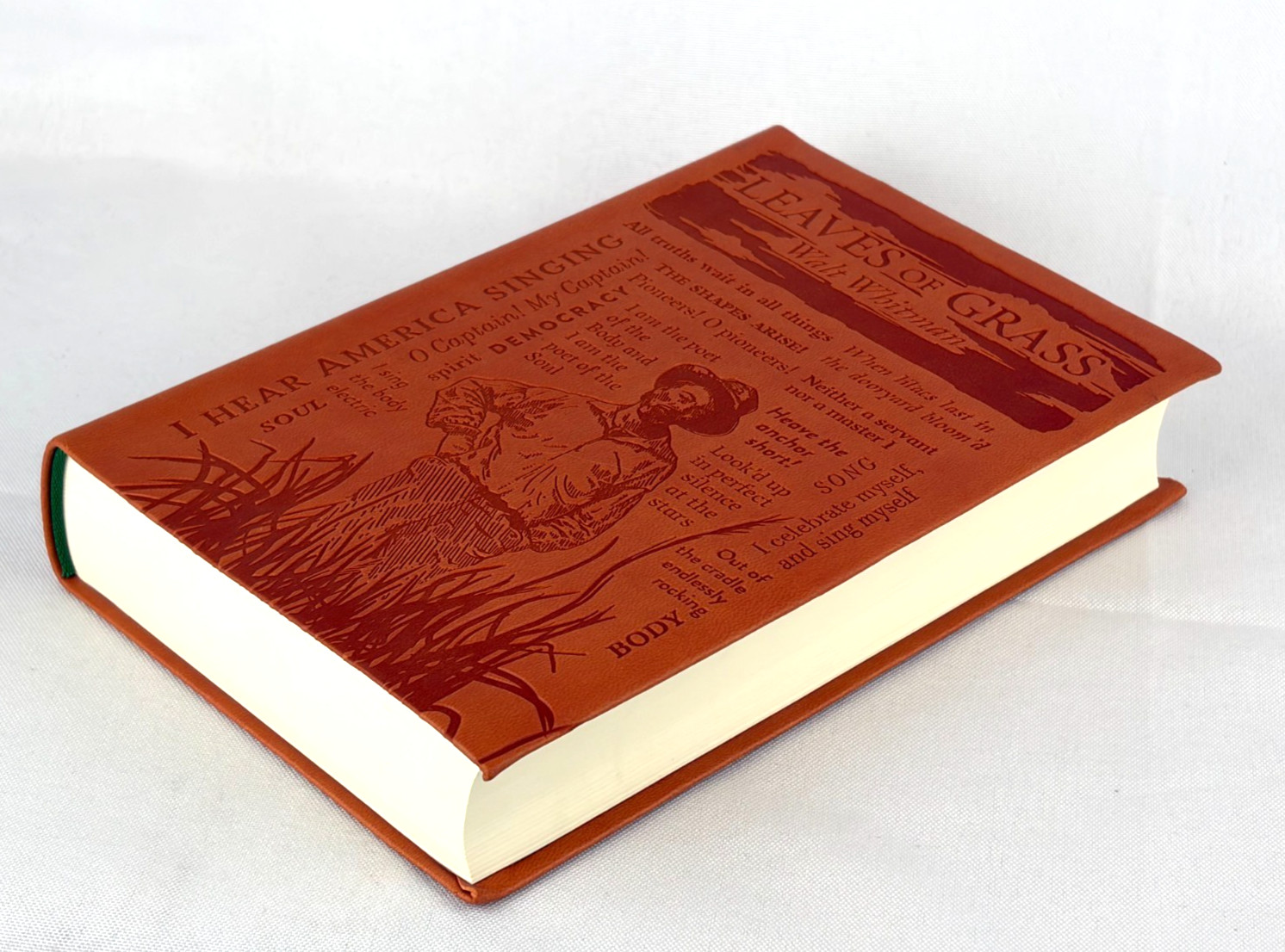 LEAVES OF GRASS by Walt Whitman Deluxe Flexi Bound Faux Leather Classics NEW
