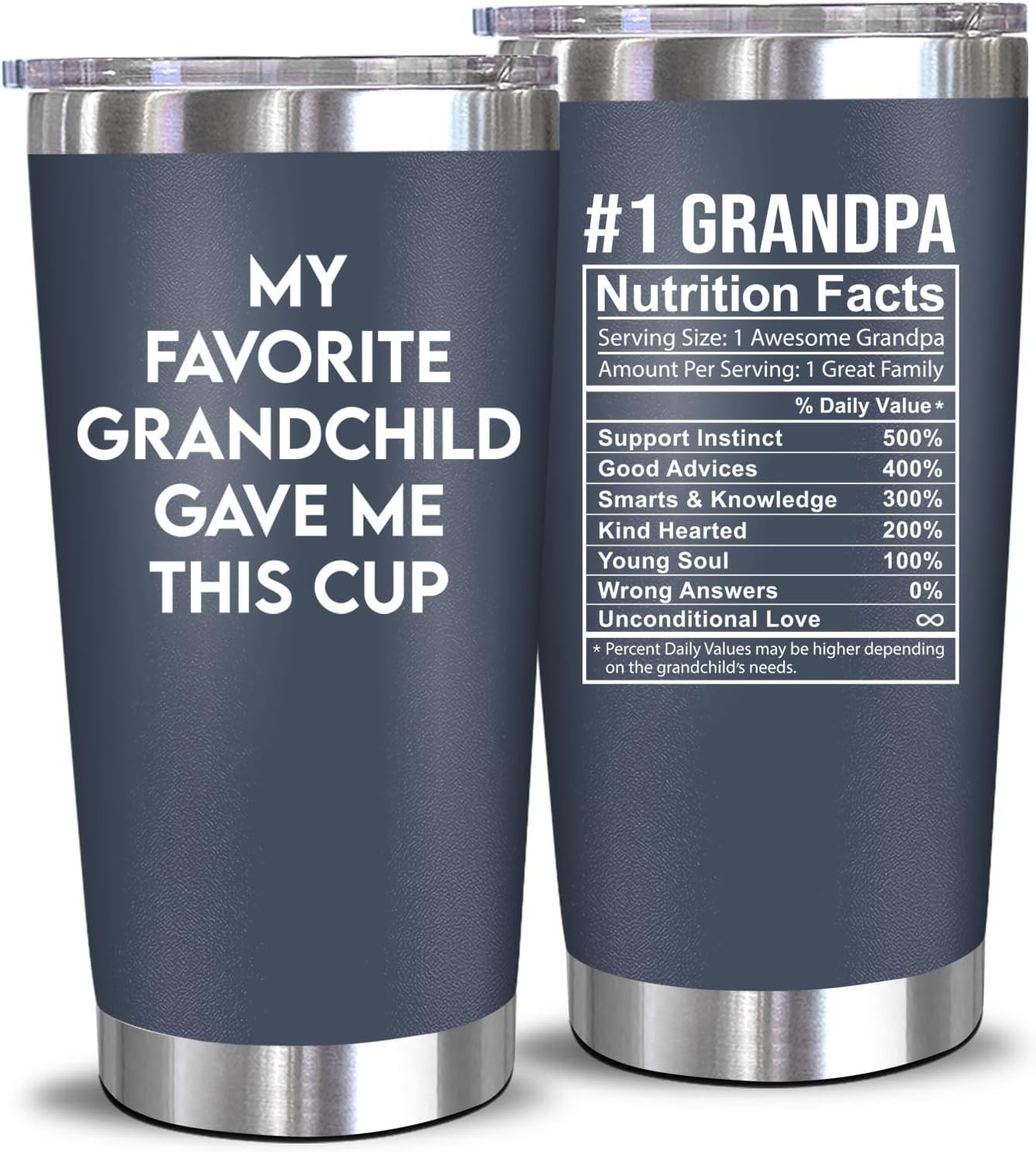 20 Oz BPA-Free Steel Tumbler – Perfect Gift for Grandfather&rsquo;s Birthday & More