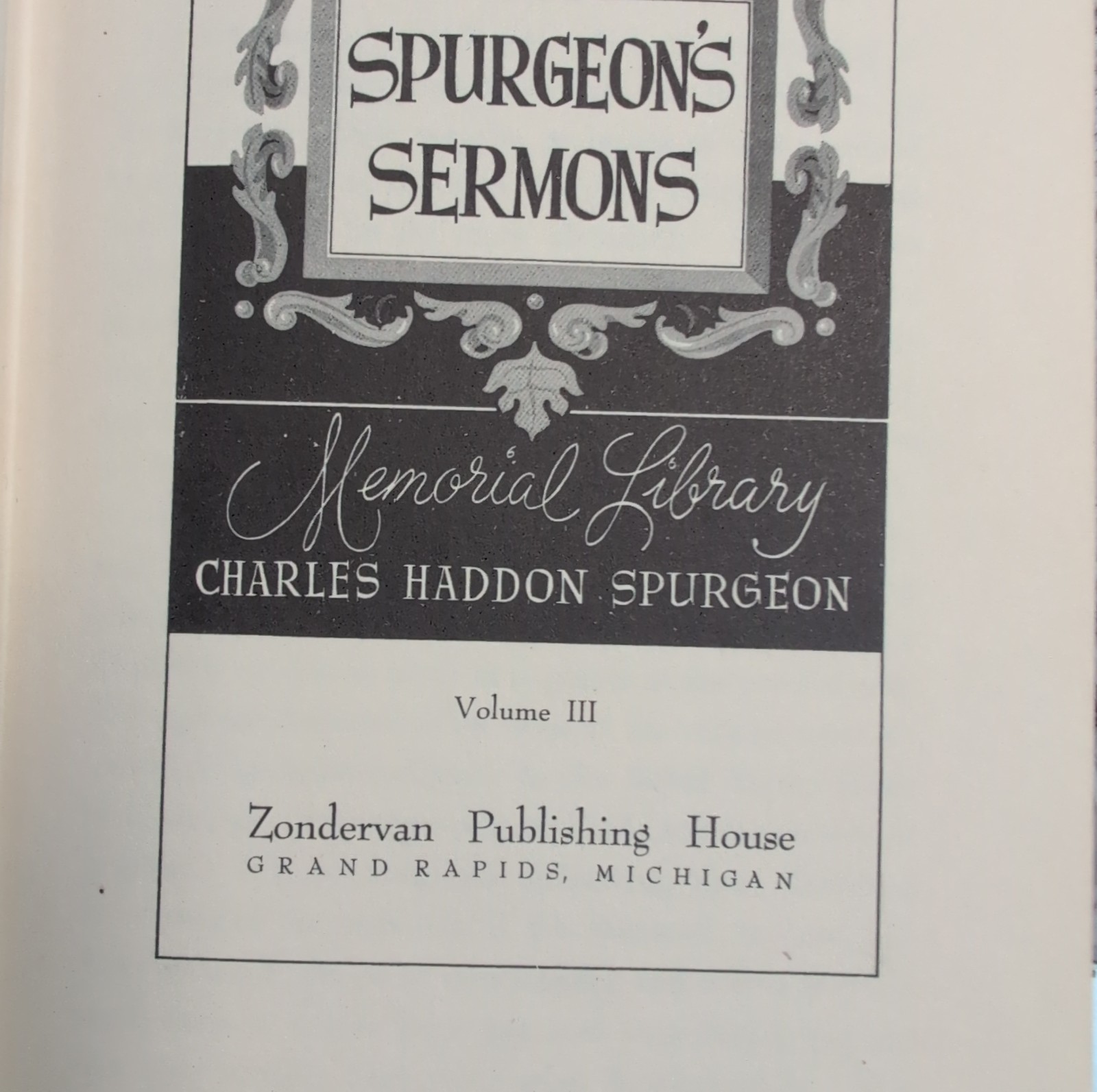 Lot of 5 Books Spurgeon&rsquo;s Sermons Charles Spurgeon Christian Vol. 3, 6, 10, 15