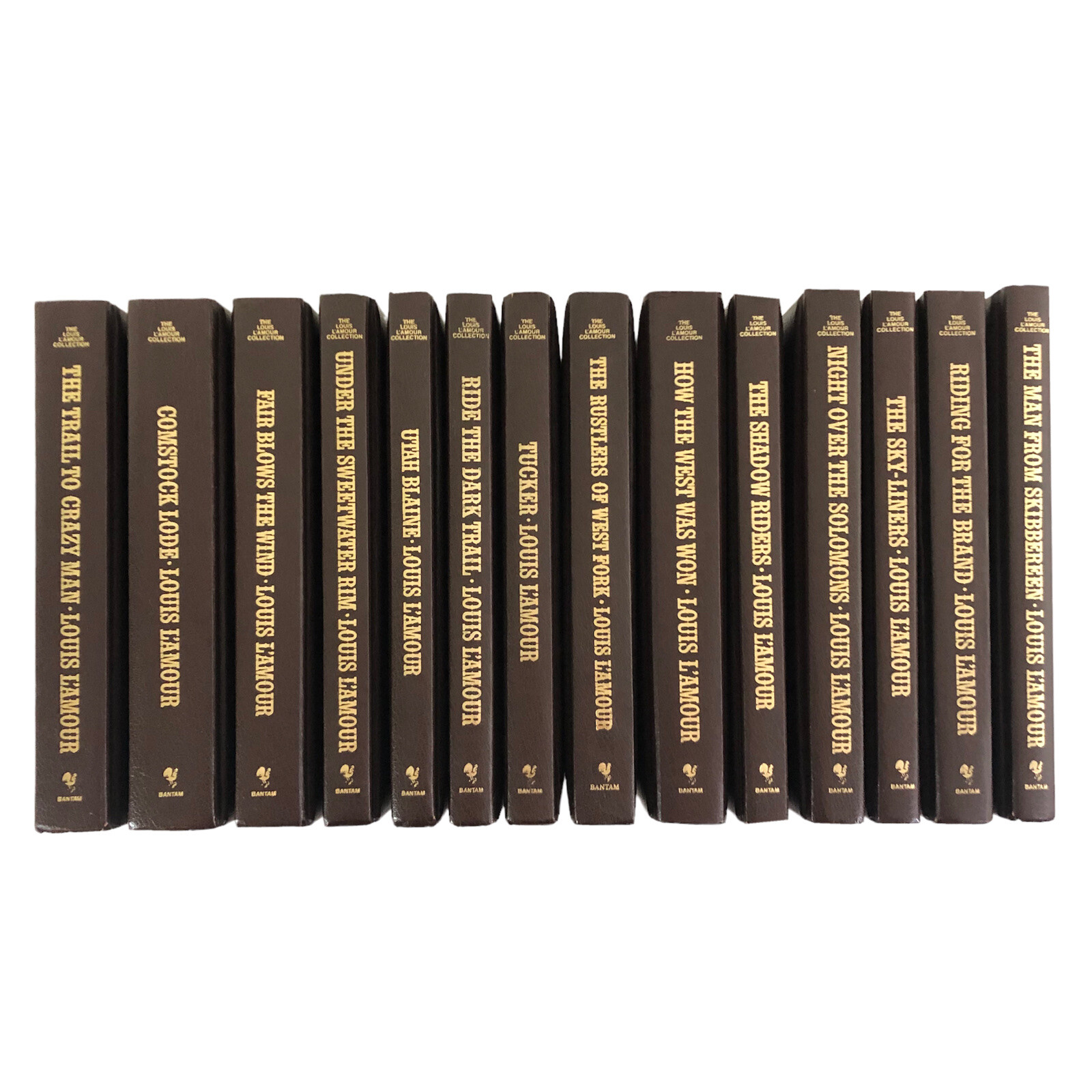 THE LOUIS L&rsquo;AMOUR COLLECTION Western Fiction Hardcover Leatherette Bantam Books