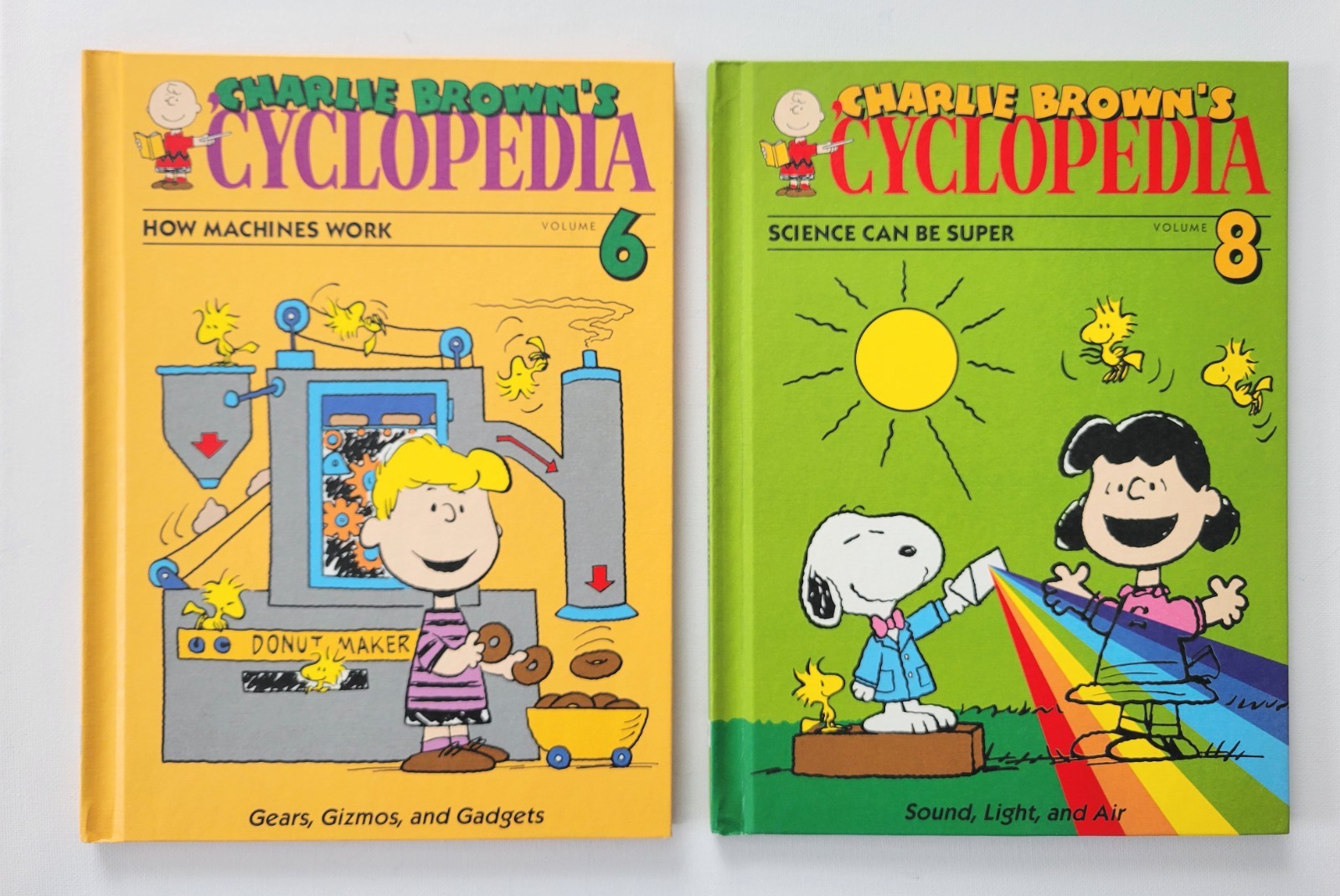 Vintage 1990 Charlie Brown&rsquo;s &lsquo;Cyclopedia HCs Lot of 5: Books 2 4 6 8 9