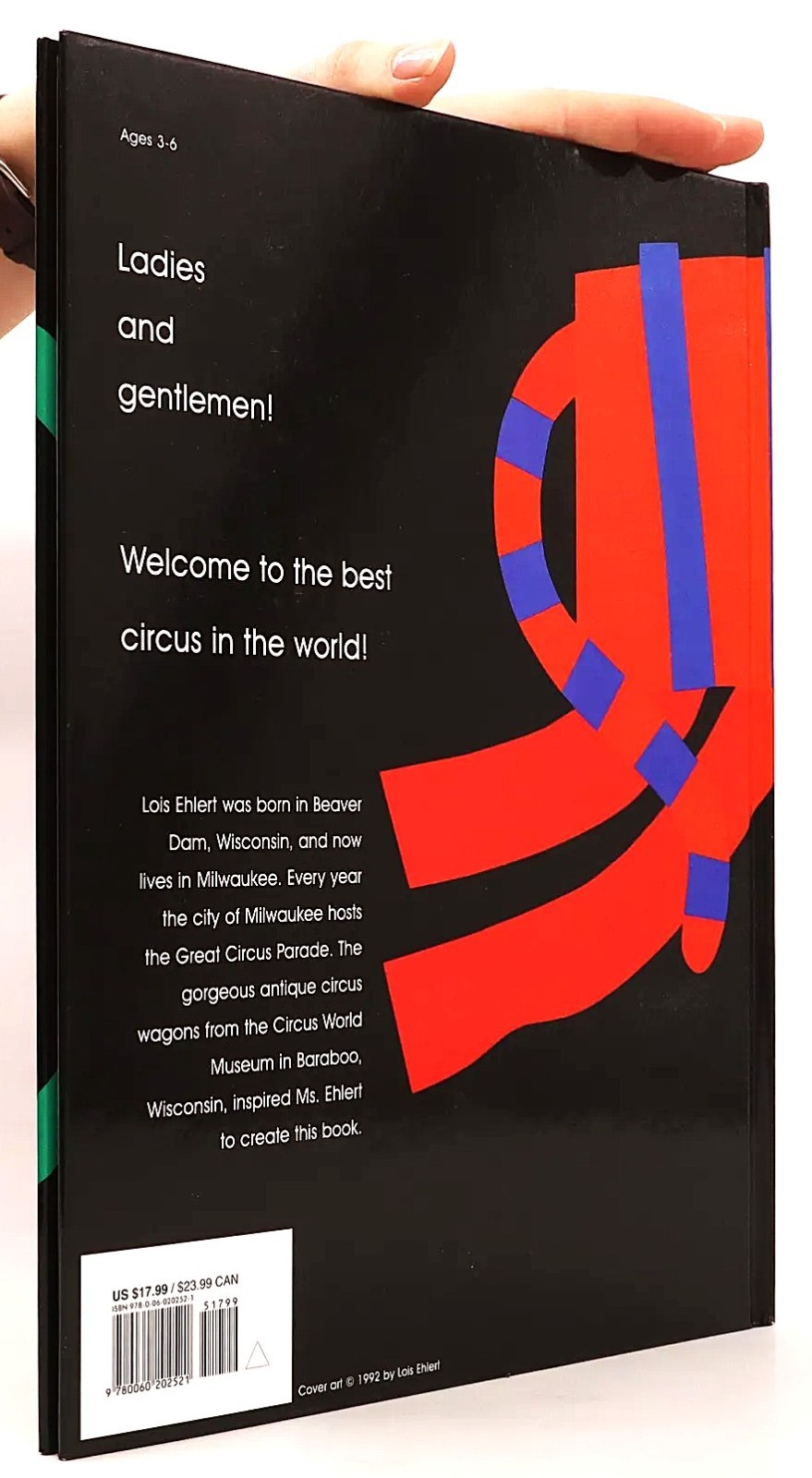 Circus Lois Ehlert BRAND NEW Hardcover Rare Edition FREE Shipping! Make An Offer