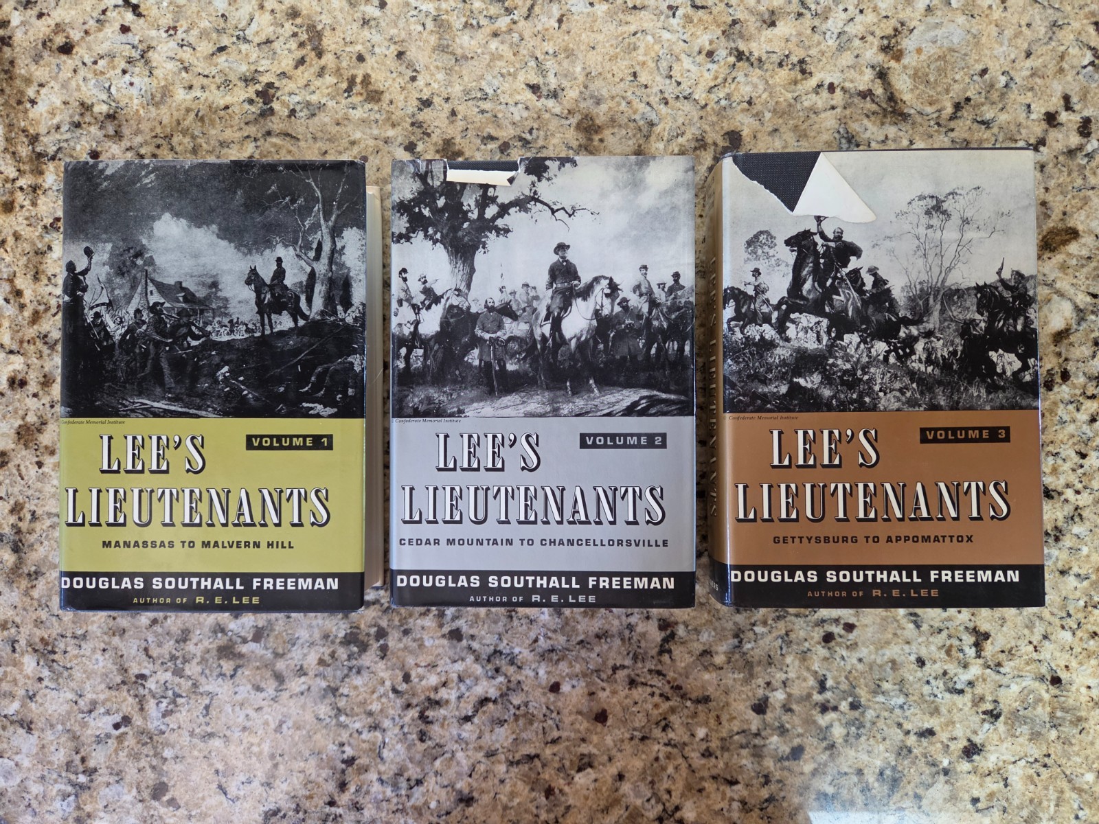 Lee&rsquo;s Lieutenants Douglas Southall Freeman 3 Volume Set Civil War Robert E Lee