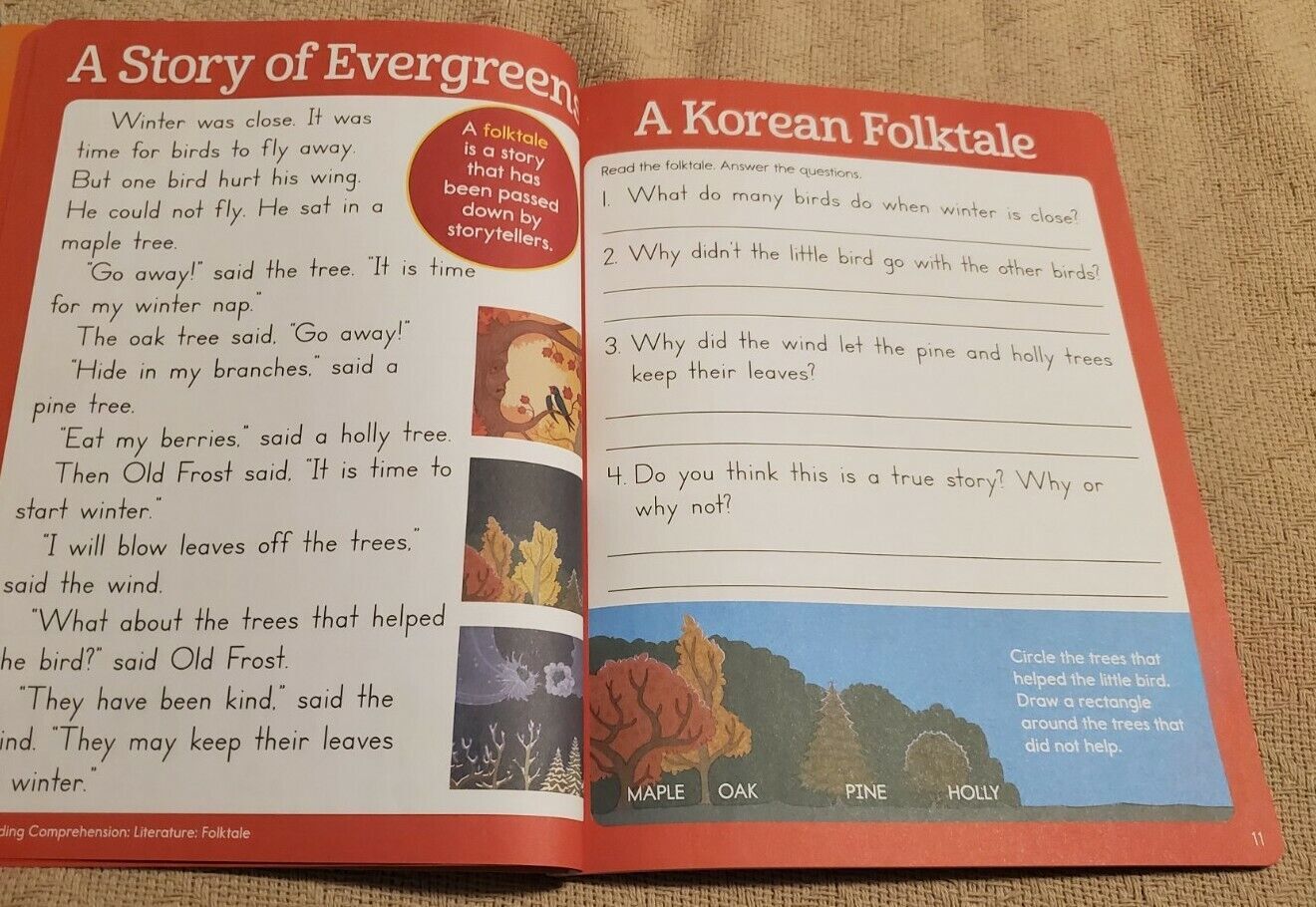 Highlights Reading And Writing Learning Fun Workbook Ages 6-7 1st Grade