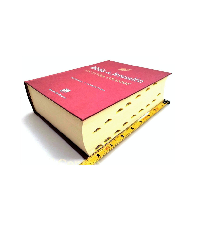 Biblia de Jerusalen Edicion Revisada y Ampliada letra grande Indices Catolica