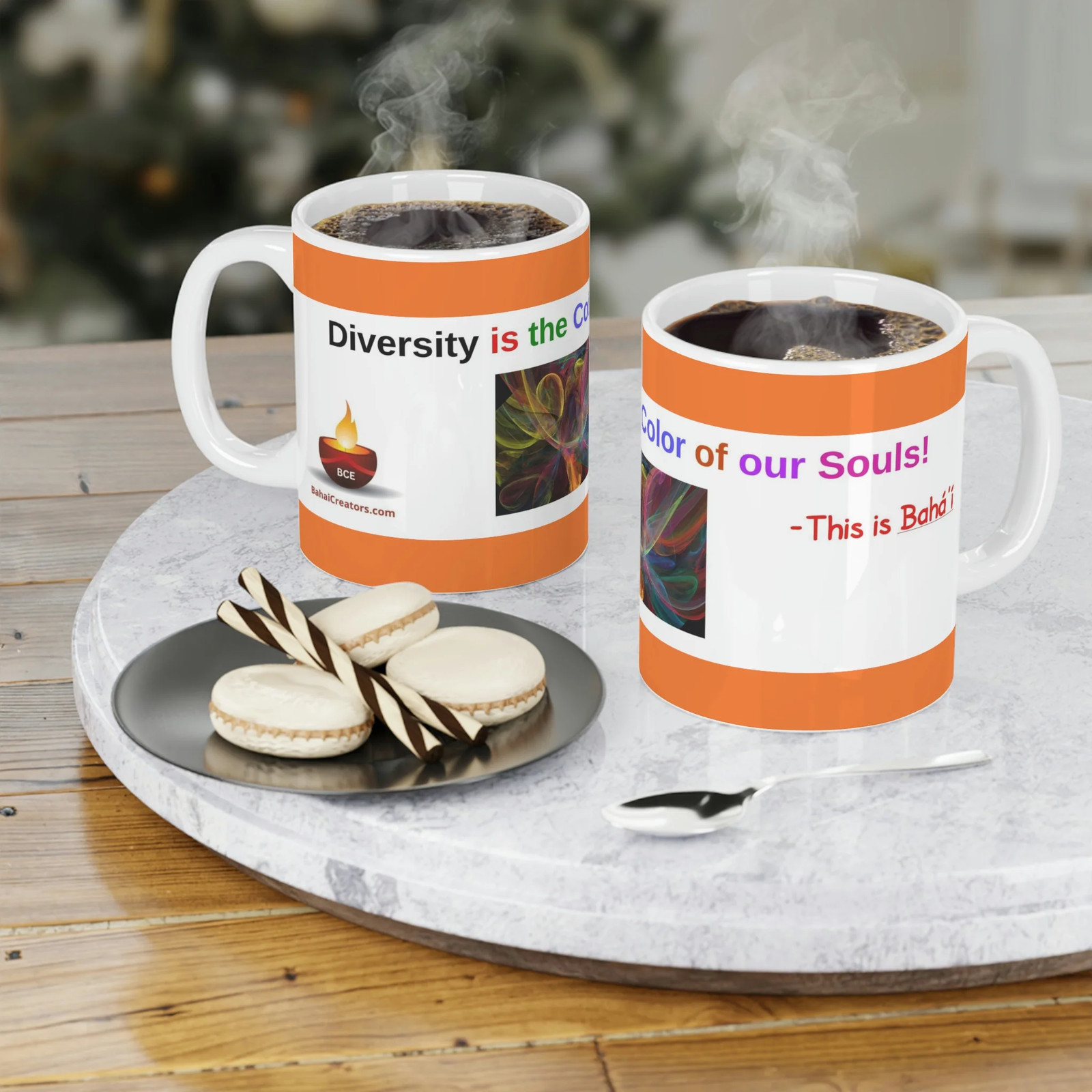 Baha&rsquo;i Diversity, Race Unity, Color of our Souls Mugs (11oz15oz20oz)