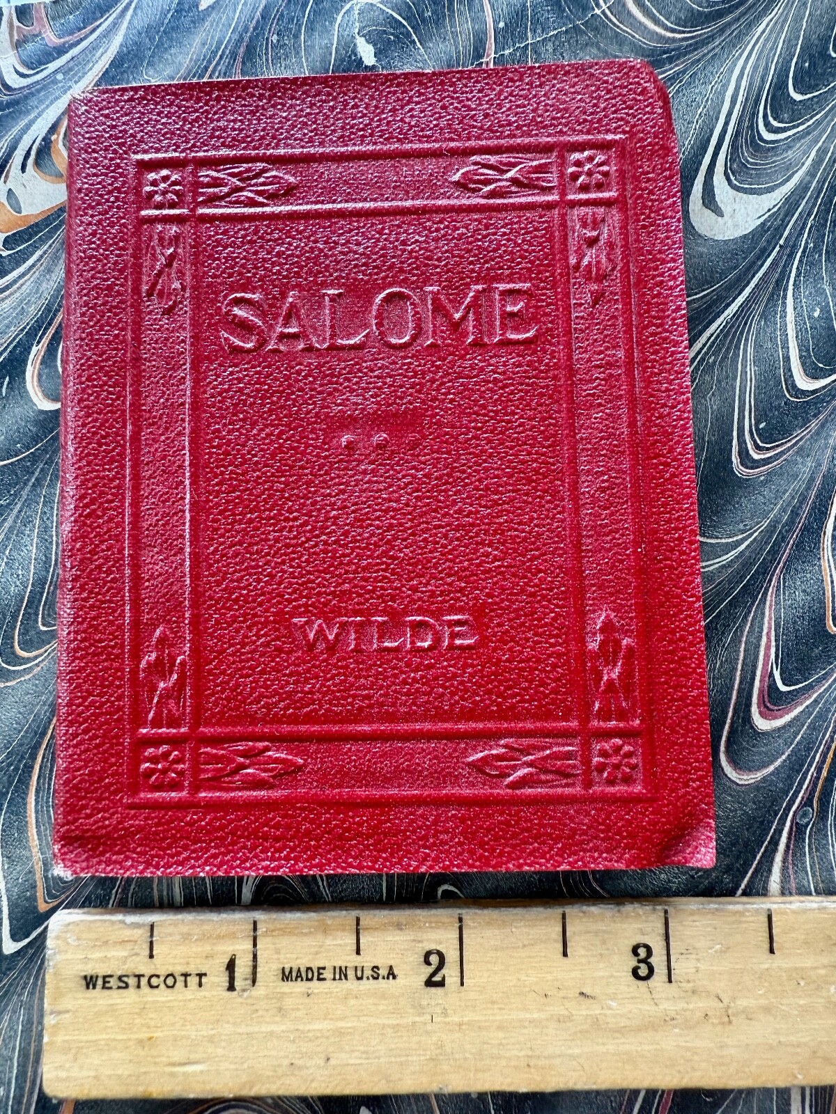 Antique Red Small Book SALOME Oscar Wilde Classic Literature New York