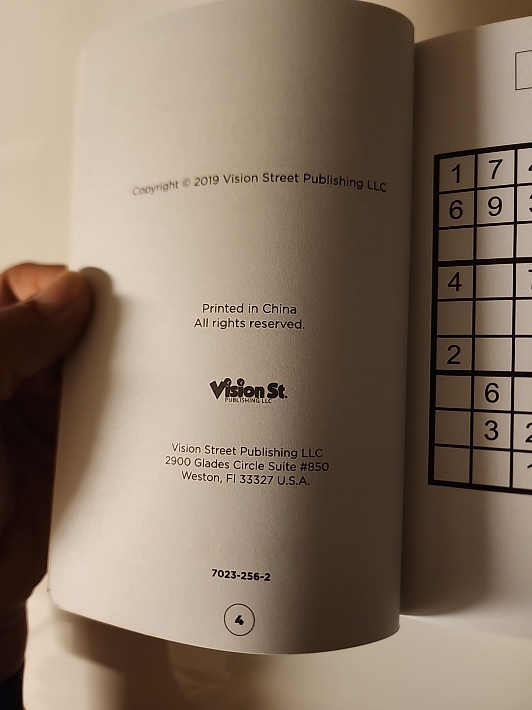 Sudoku Book Vision St, Paperback 224 Puzzles Each 8&Prime; x 5&Prime; x 0.5&Prime;,