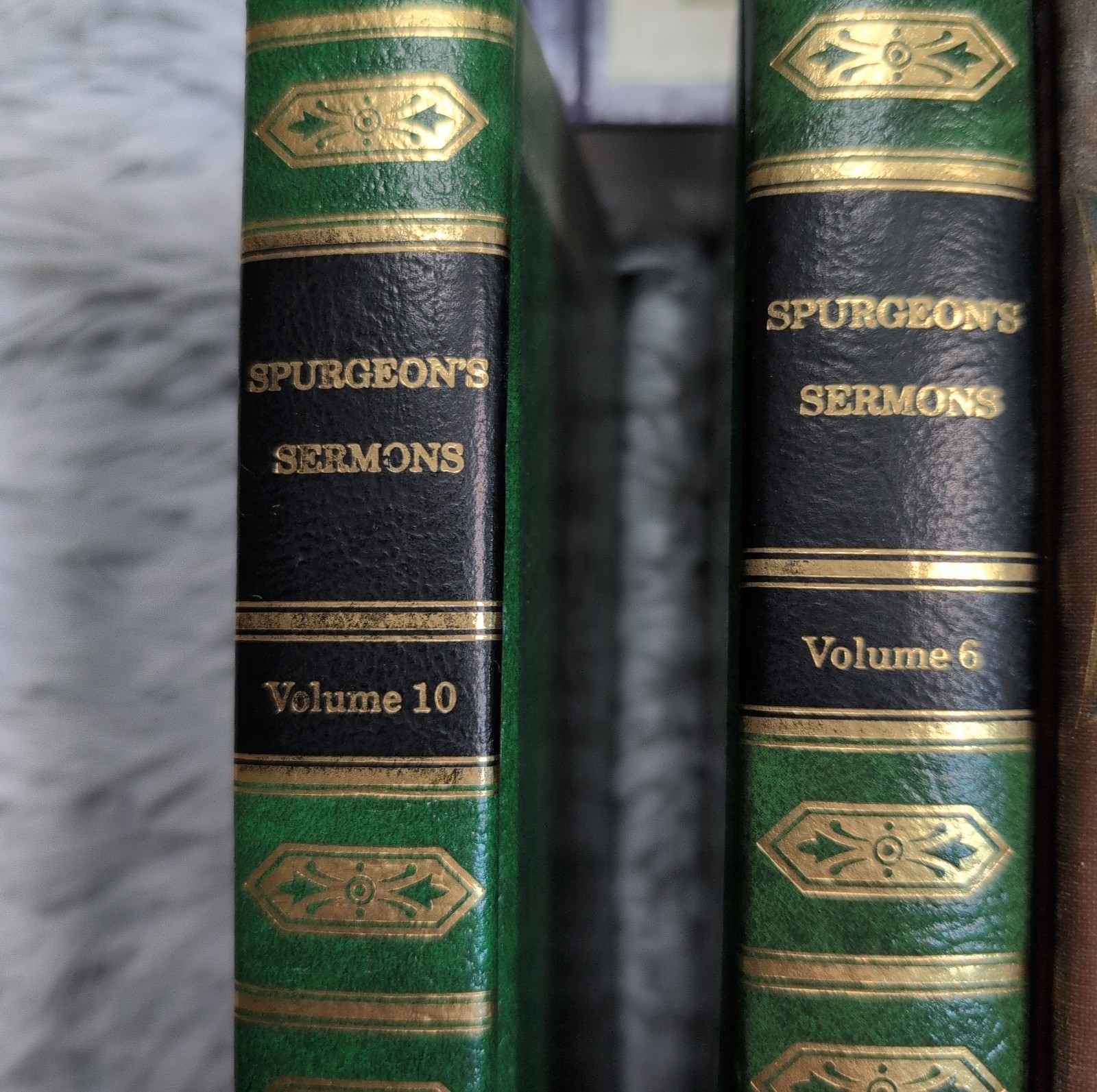 Lot of 5 Books Spurgeon&rsquo;s Sermons Charles Spurgeon Christian Vol. 3, 6, 10, 15