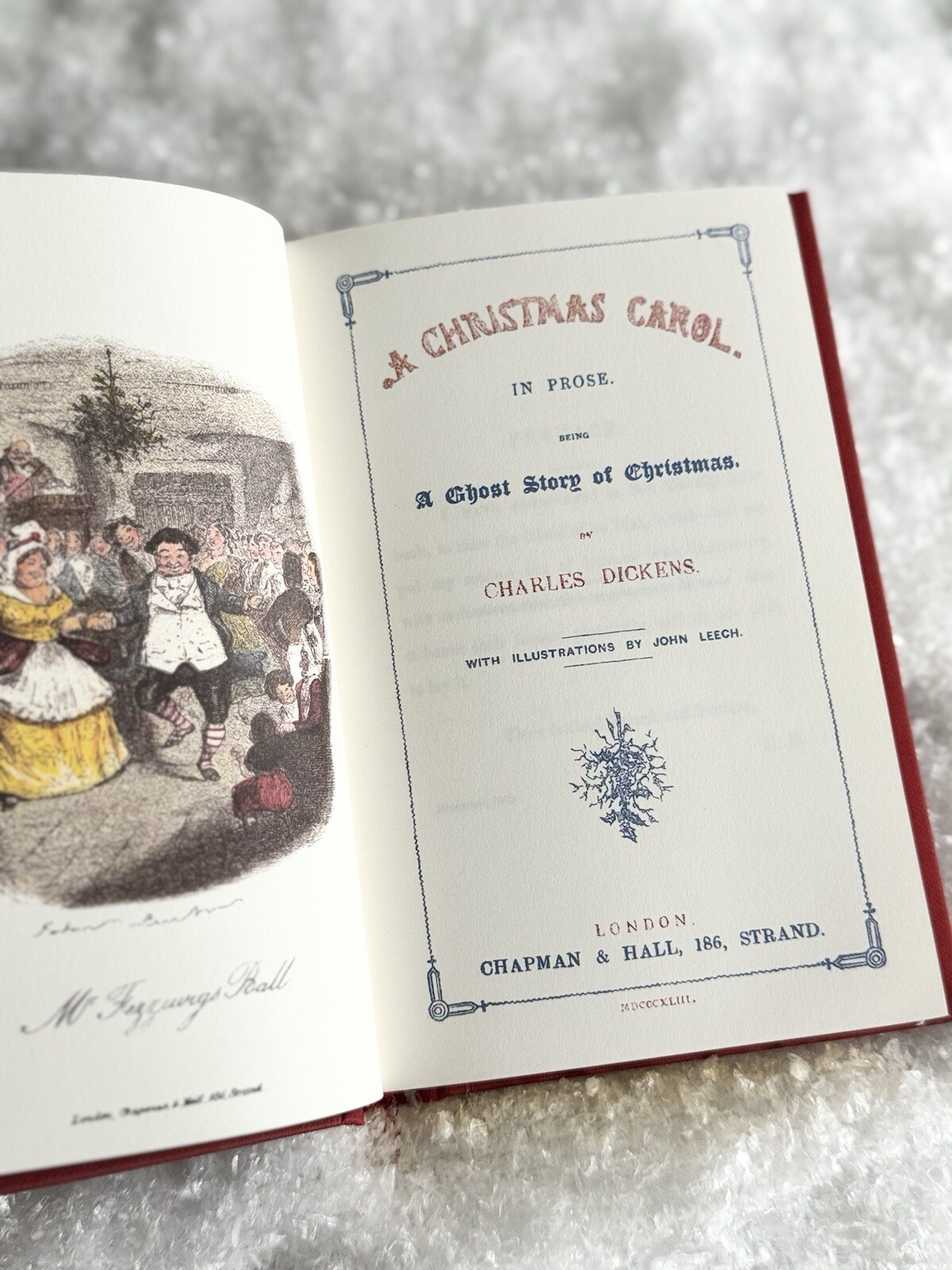 GIFT WRAPPED🎁A Christmas Carol Charles Dickens Silk Binding 1st Edition Replica