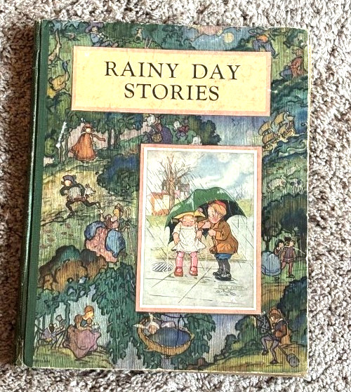 Antique Children&rsquo;s Illustrated Book Rainy Day Stories Mcloughlin Brothers 1800&rsquo;s