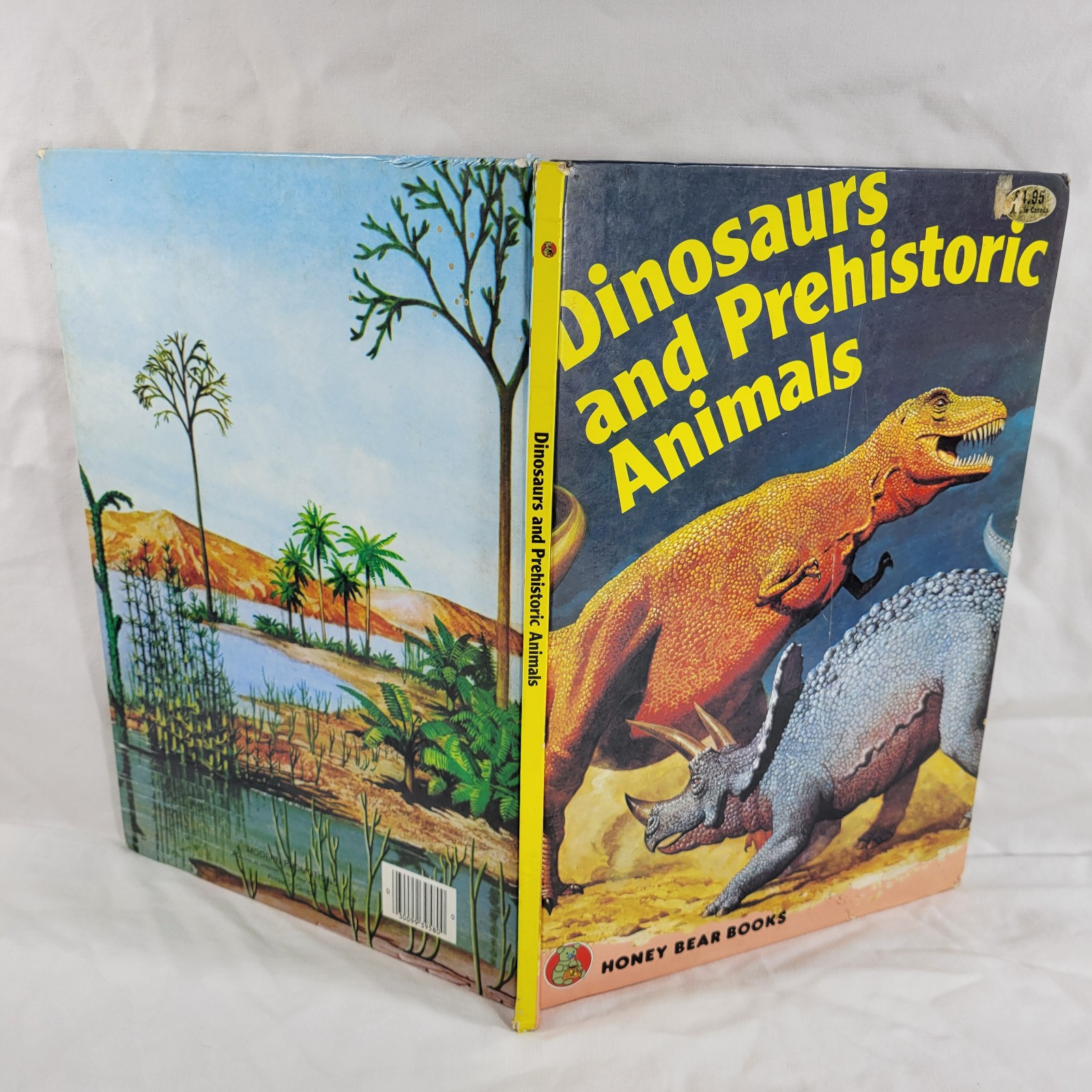 Dinosaurs And Prehistoric Animals Book Vintage 1981 Kid&rsquo;s Hardcover Honey Bear