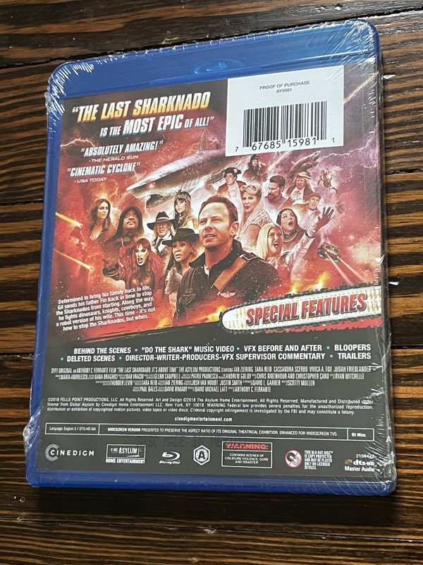 NEW / The Last Sharknado: It&rsquo;s About Time (Blu-ray) (Final) – Ian Ziering; Tar..