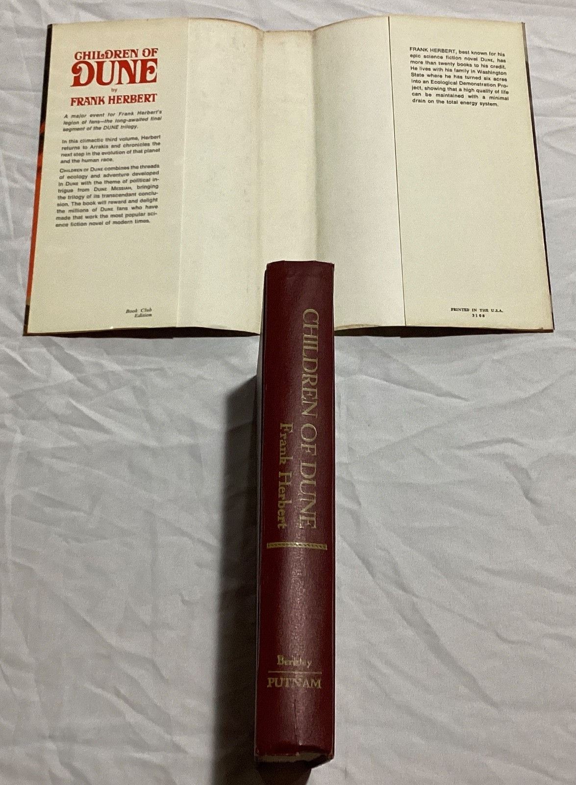 FRANK HERBERT 1st ED. BCE DUNE, MESSIAH, & CHILDREN OF HARDCOVERS GREAT SHAPE