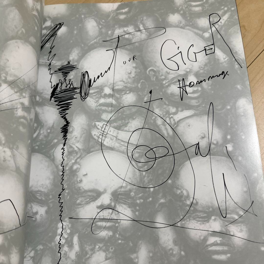H.R.Giger&rsquo;s Necronomicon1 TREVILLE First edition, postcard/signed Japan -F/S