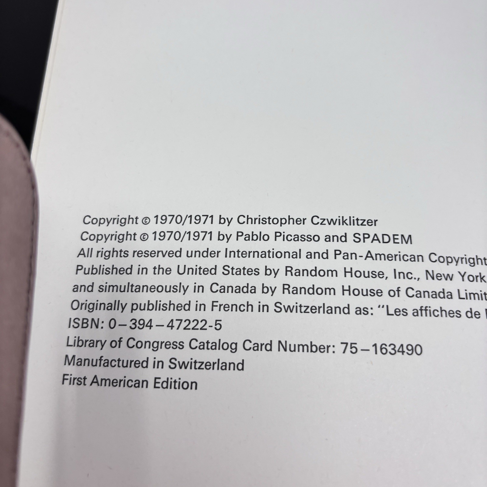 Picasso Posters Book Christopher Czwklitzer Coffee Table Book Art Collection