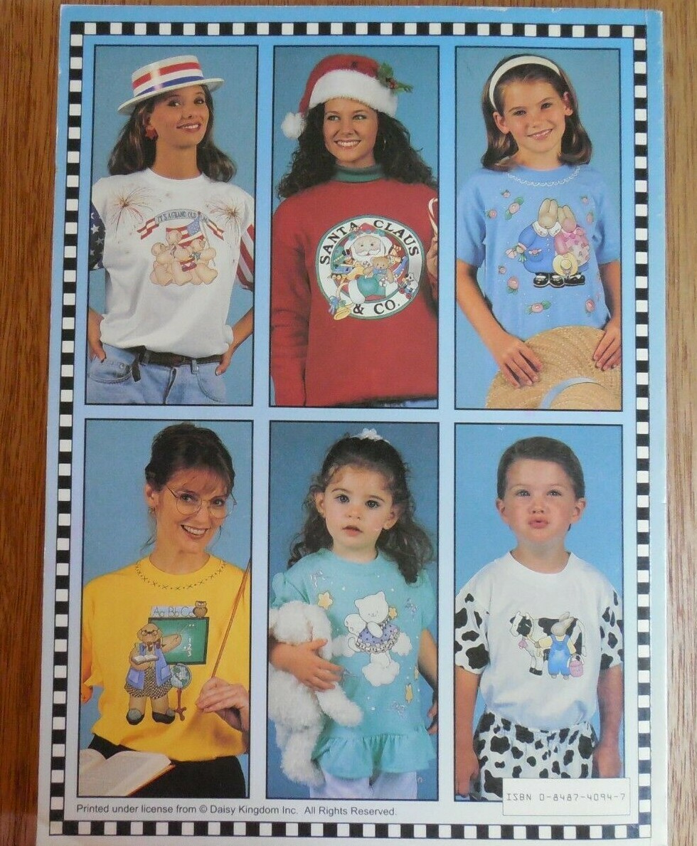 NEW! Leisure Arts « Daisy Kingdom » Book of Iron-On Transfers: Holidays*Bears*More