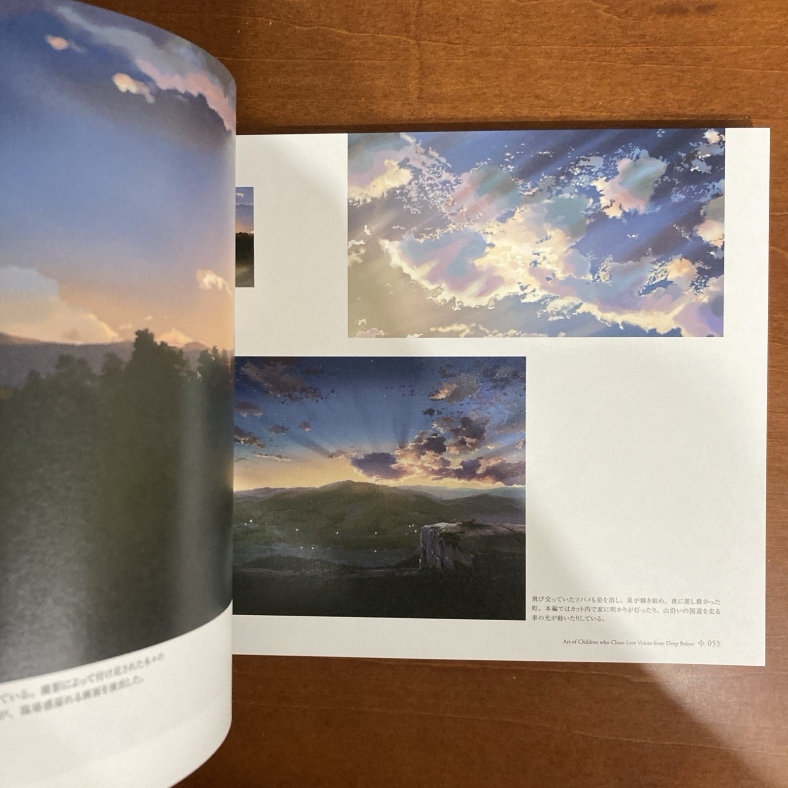 Makoto Shinkai Children Who Chase Lost Voices Art Book Illustration