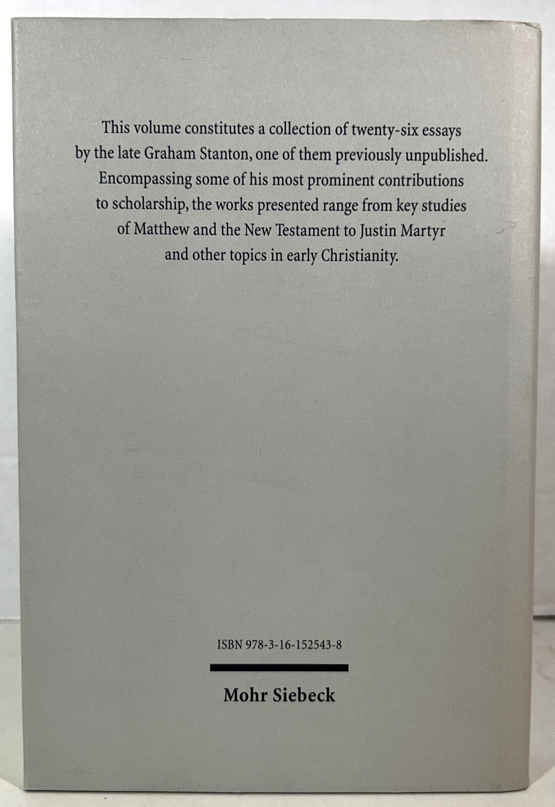 Studies in Matthew & Early Christianity by Graham Stanton 2013 Hardcover