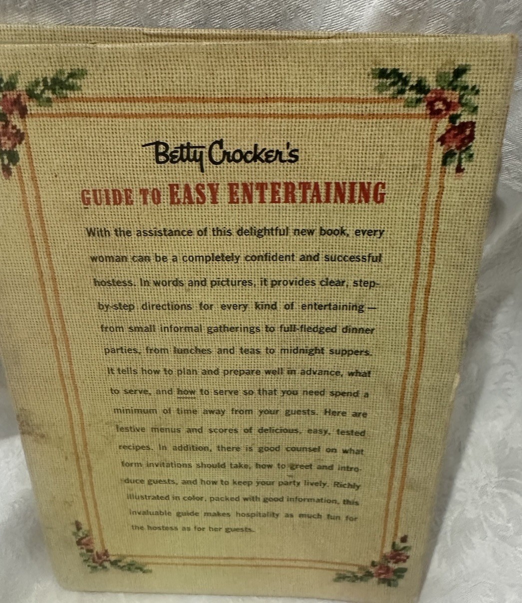 1959 Betty Crocker&rsquo;s Guide To Easy Entertaining 1st Edition 1st Printing HB