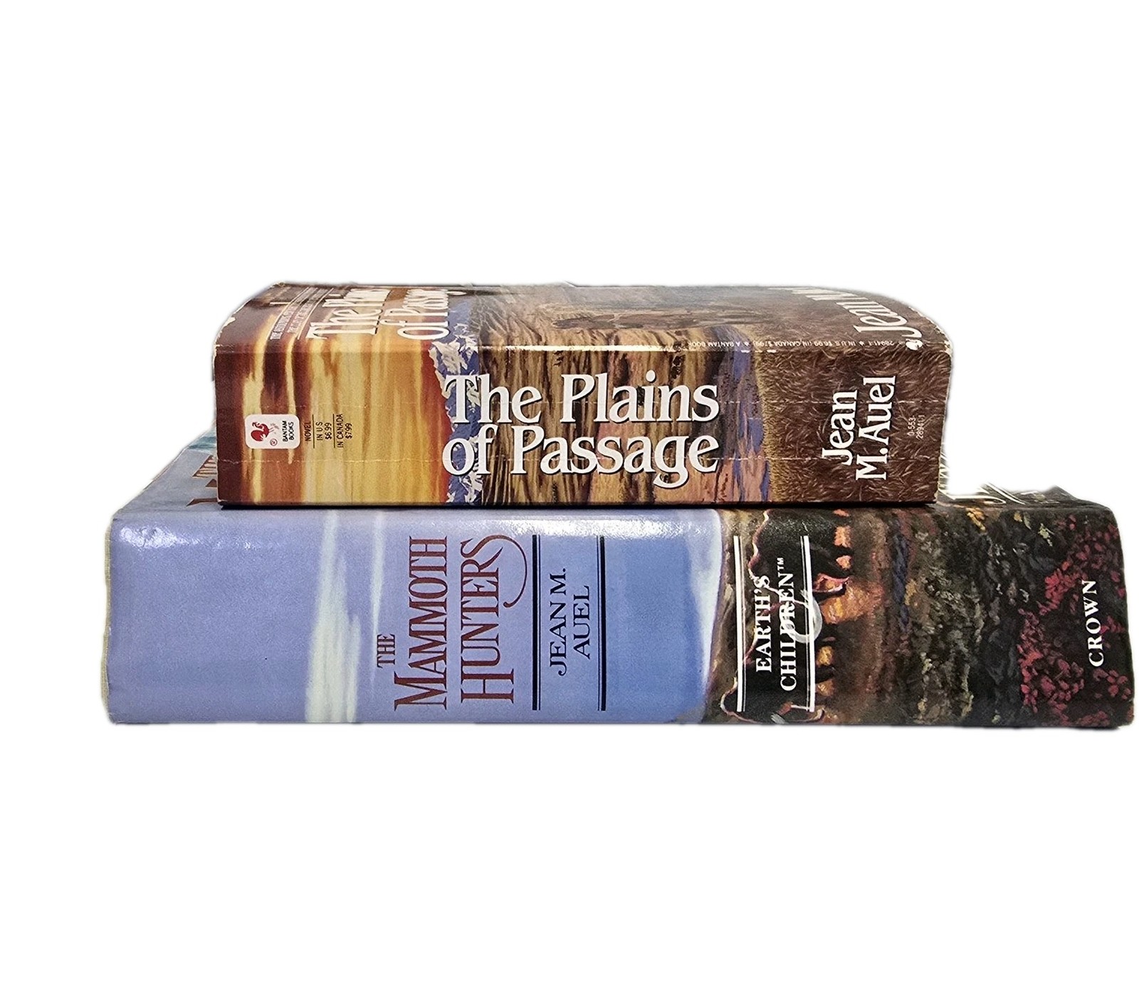 4 Jean M. Auel « Earth&rsquo;s Children Series Books. 3 Hardback 1 Paperback. Bantam…