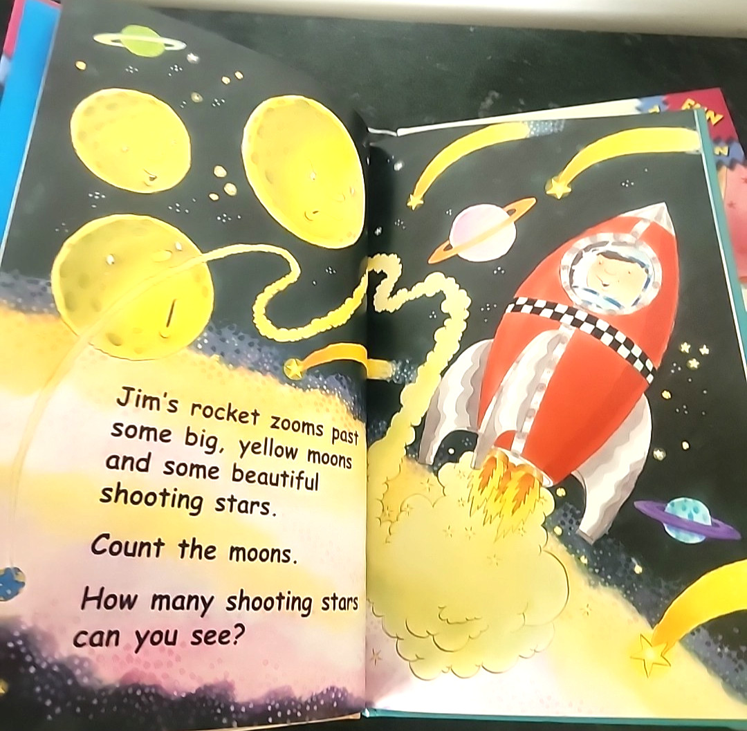 Lot of 4 Fun to Learn Hardcover Picture Books Shapes Color Counting Time Words