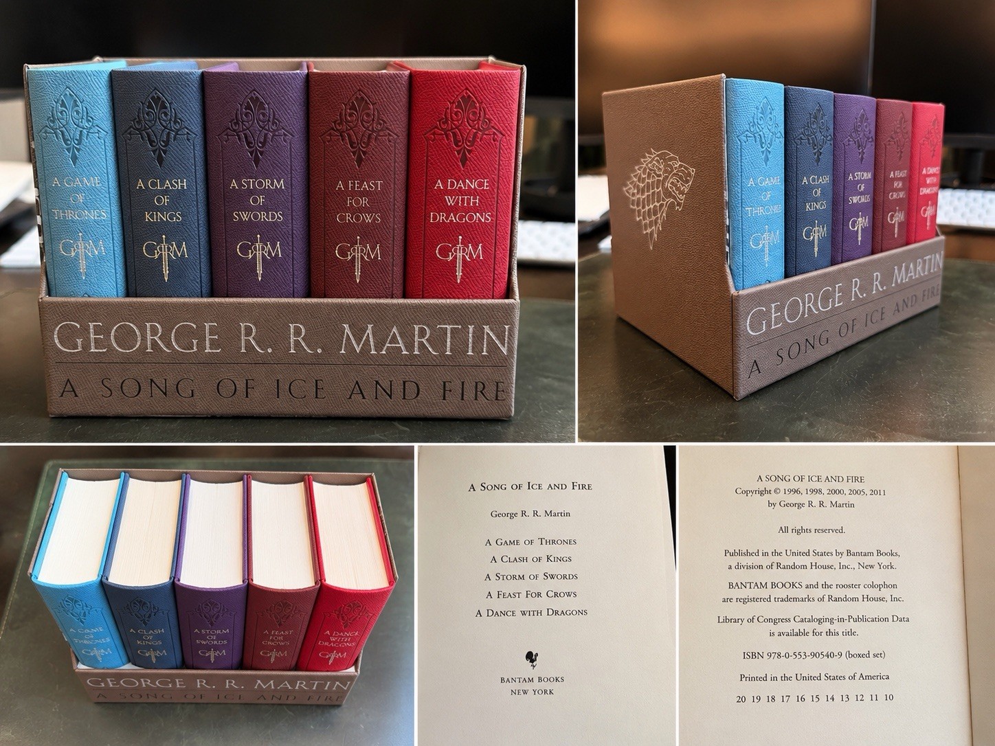 George R.R. Martin A Song of Ice and Fire 5-Book Hardcover Box Set NEW