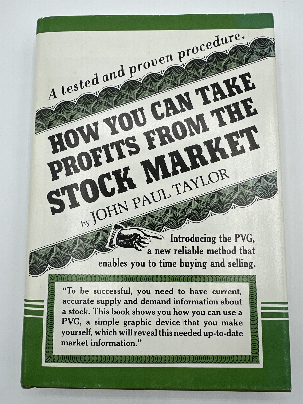 How You Can Take Profits From The Stock Market Signed John Paul Taylor 1985 DJ