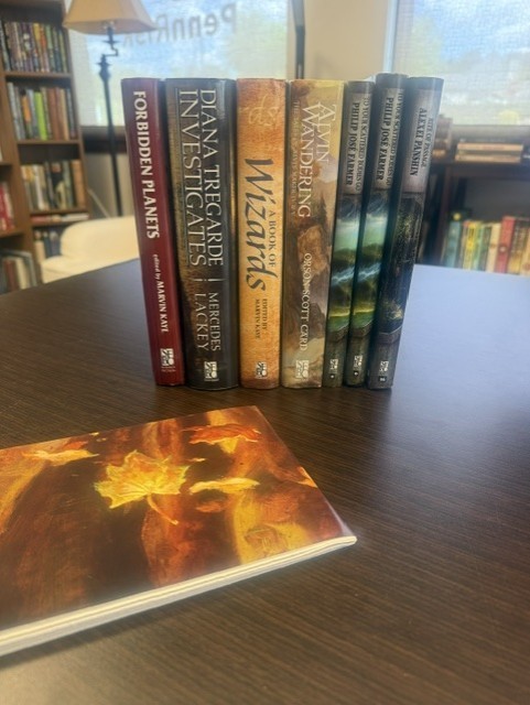 SFBC Science Fiction Book Club HC 7 Book Lot Farmer Card Kaye Panshin + Poster