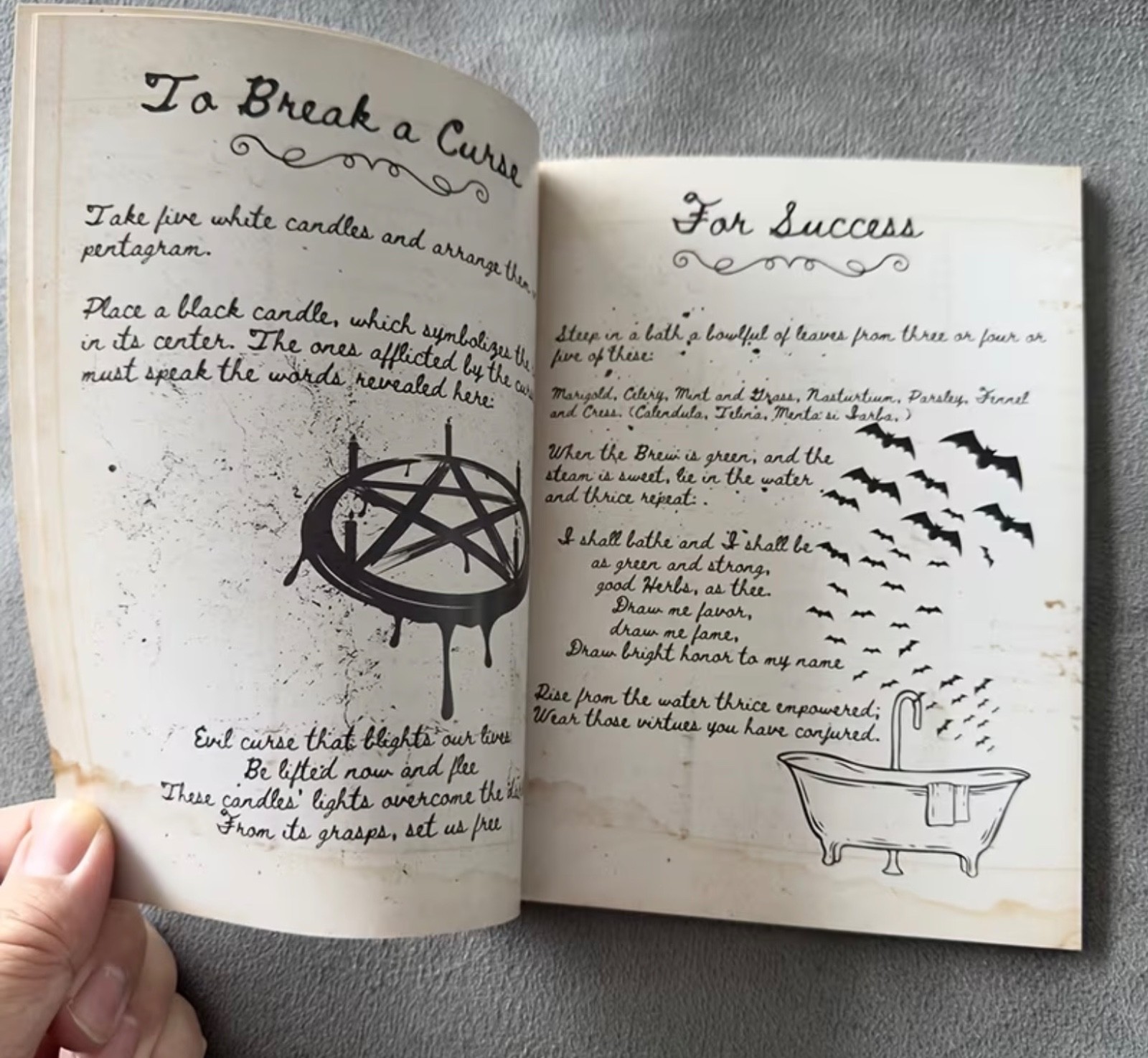 Old Handwritten Witchcraft Spell book – Grimoire for Wicca & Magick Witch Wiccan