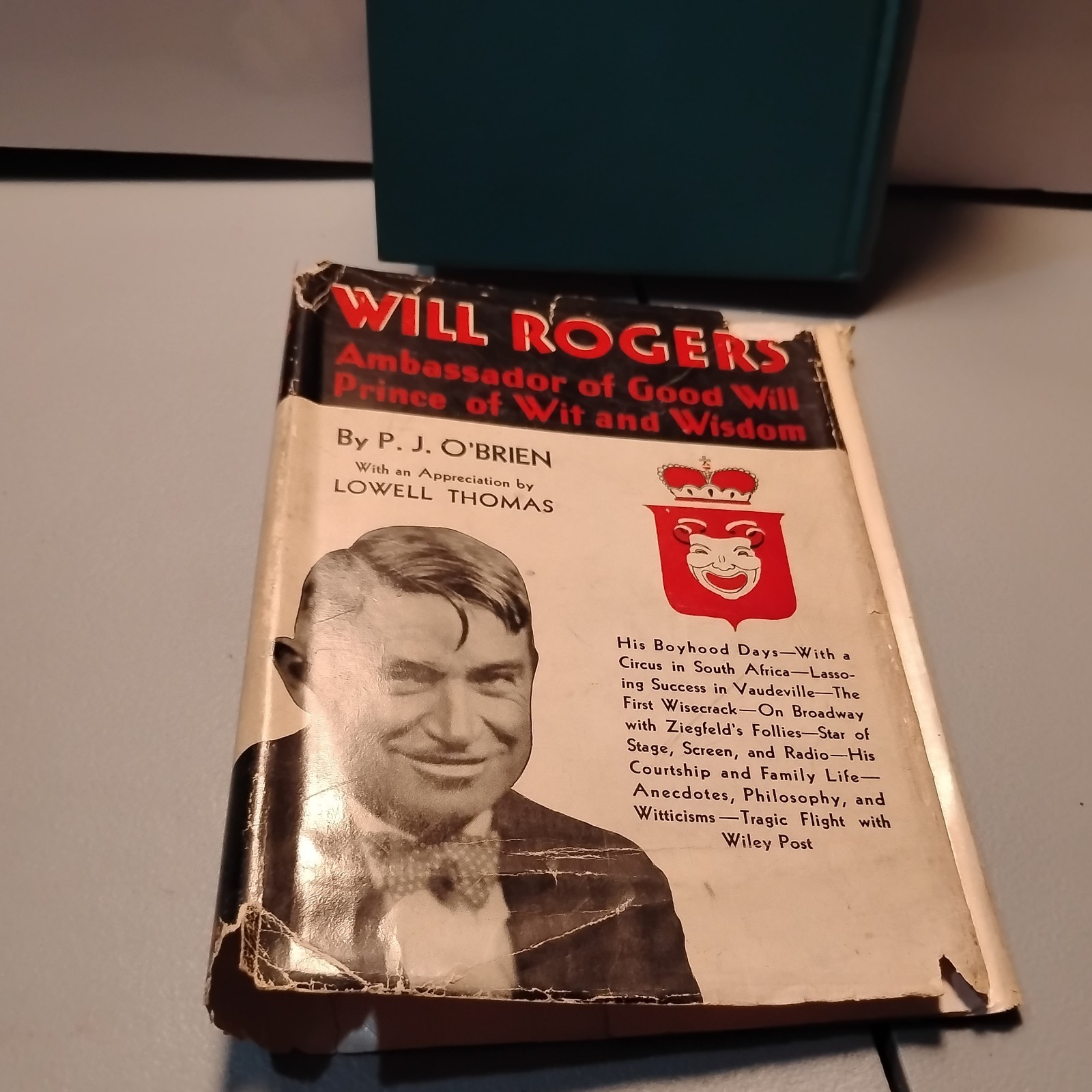 WILL ROGERS: « Ambassador of Good Will ..  » HC 1935 by P.J. O&rsquo;BRIEN – scarce DJ
