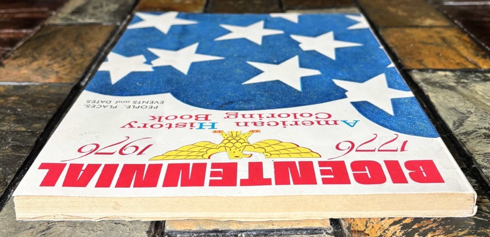 Vintage 1970&rsquo;S BICENTENNIAL 1776 – 1976 AMERICAN HISTORY COLORING BOOK unused