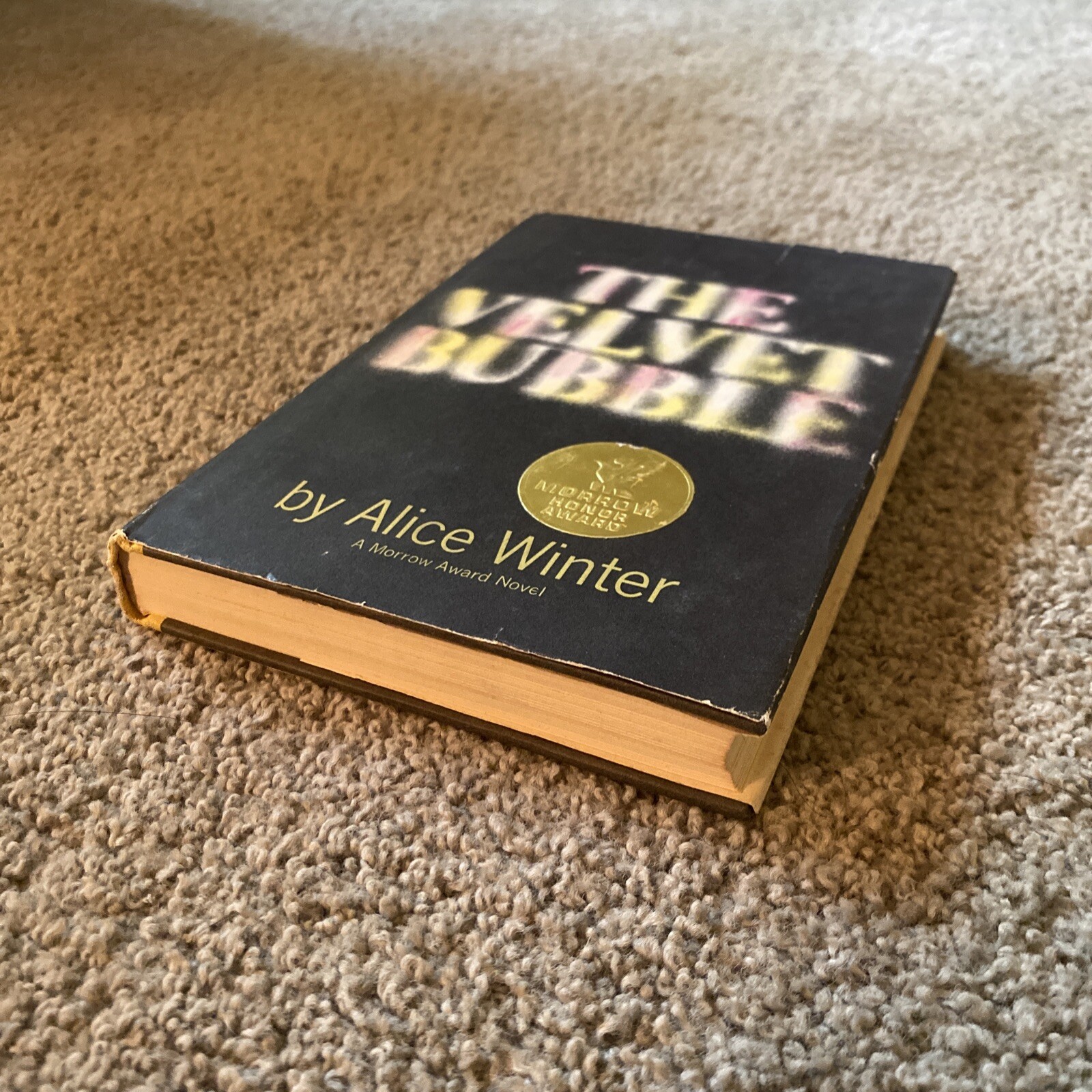 The Velvet Bubble [Hardcover] Alice Winter 1965 Dust Jacket Signed Autographed