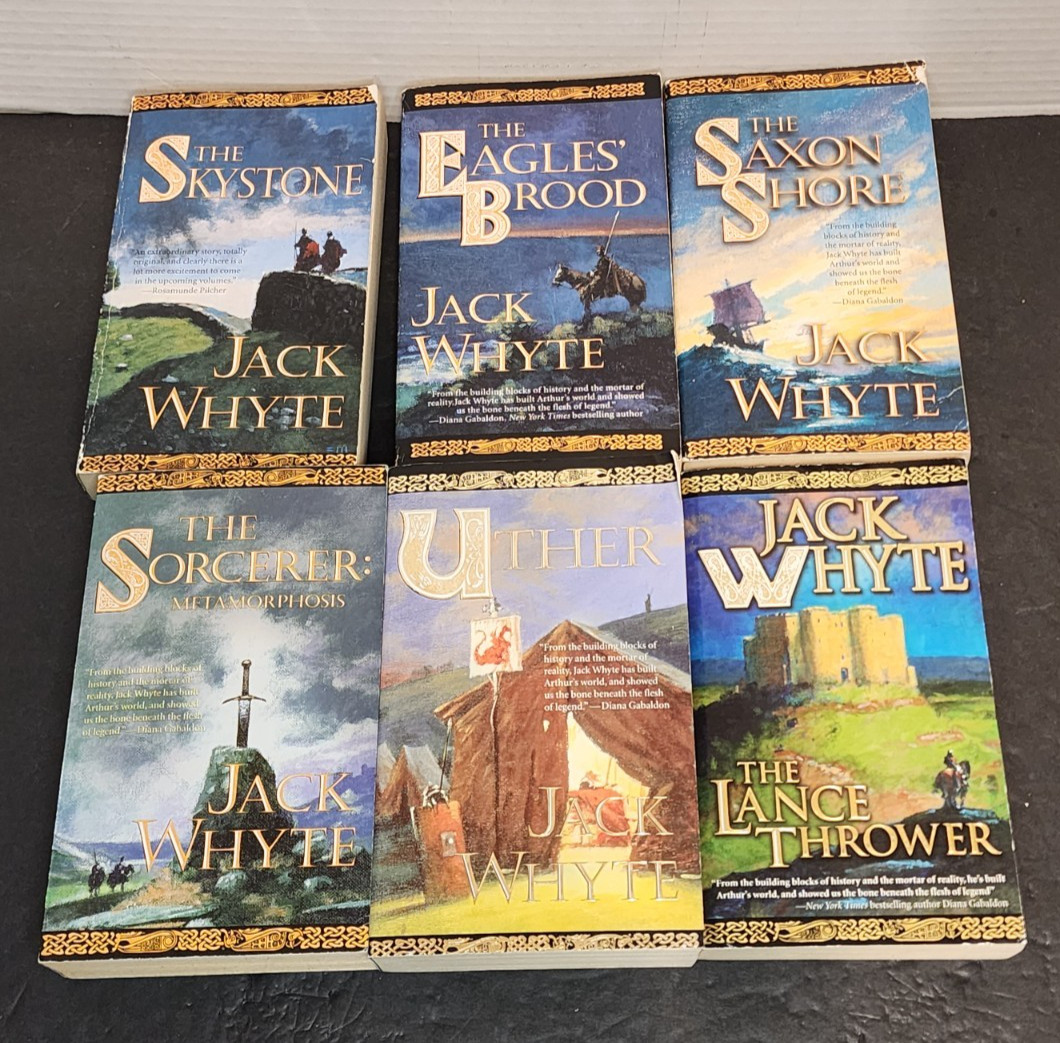JACK WHYTE&rsquo;S CAMULOD CHRONICLES SERIES 6 BOOK PAPERBACK LOT **GC**