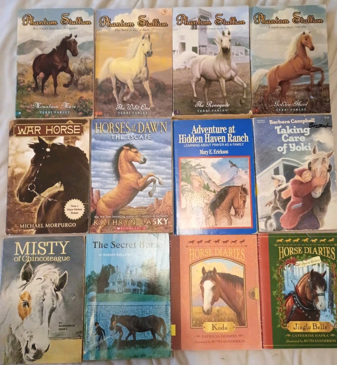 Lot 60+ Vintage to Now Children&rsquo;s Chapter Books On Horses Saddle Club More Read