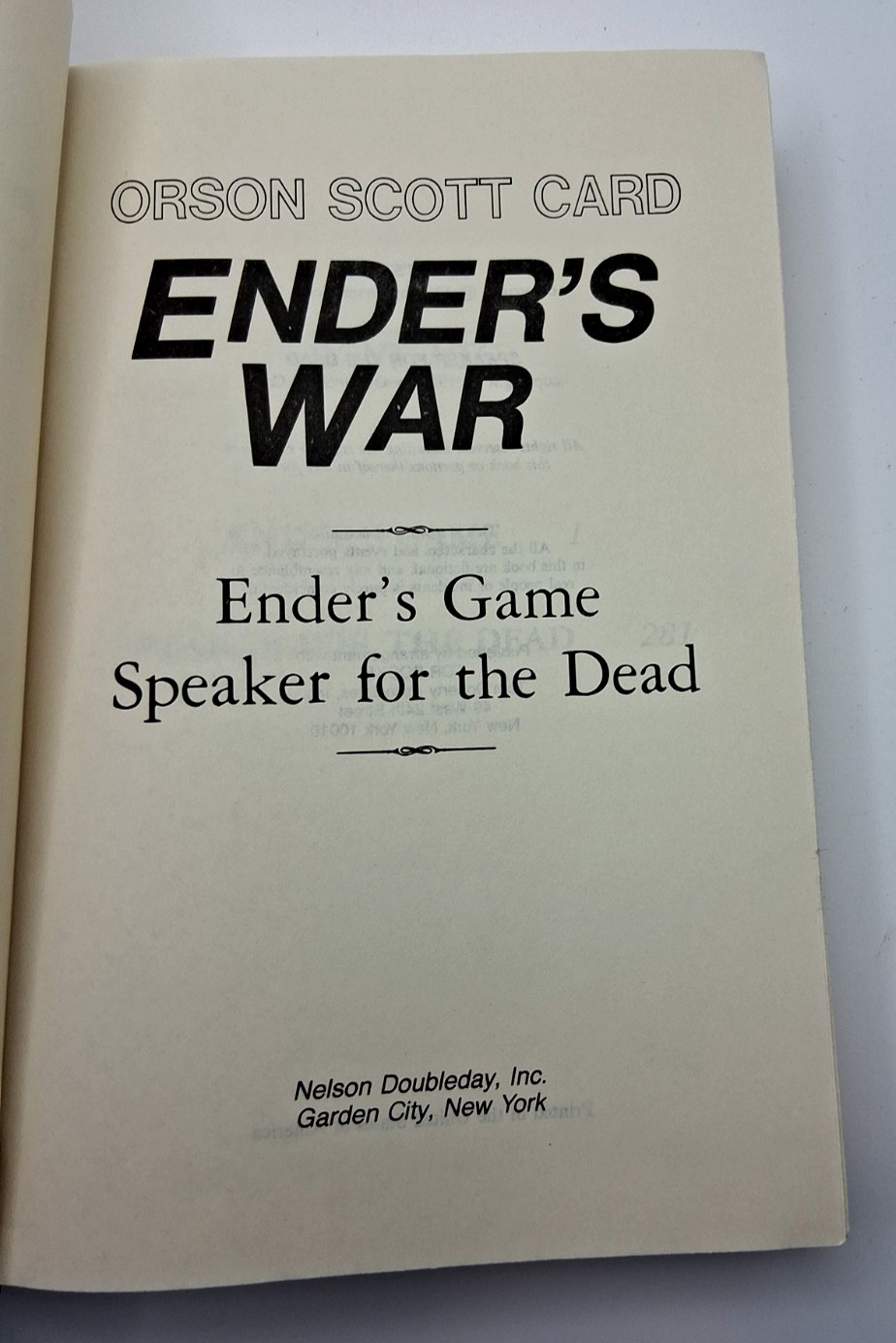 SIGNED! Ender&rsquo;s War by Orson Scott Card w/ENDER&rsquo;S WAR Expanded Version BCE HC DJ