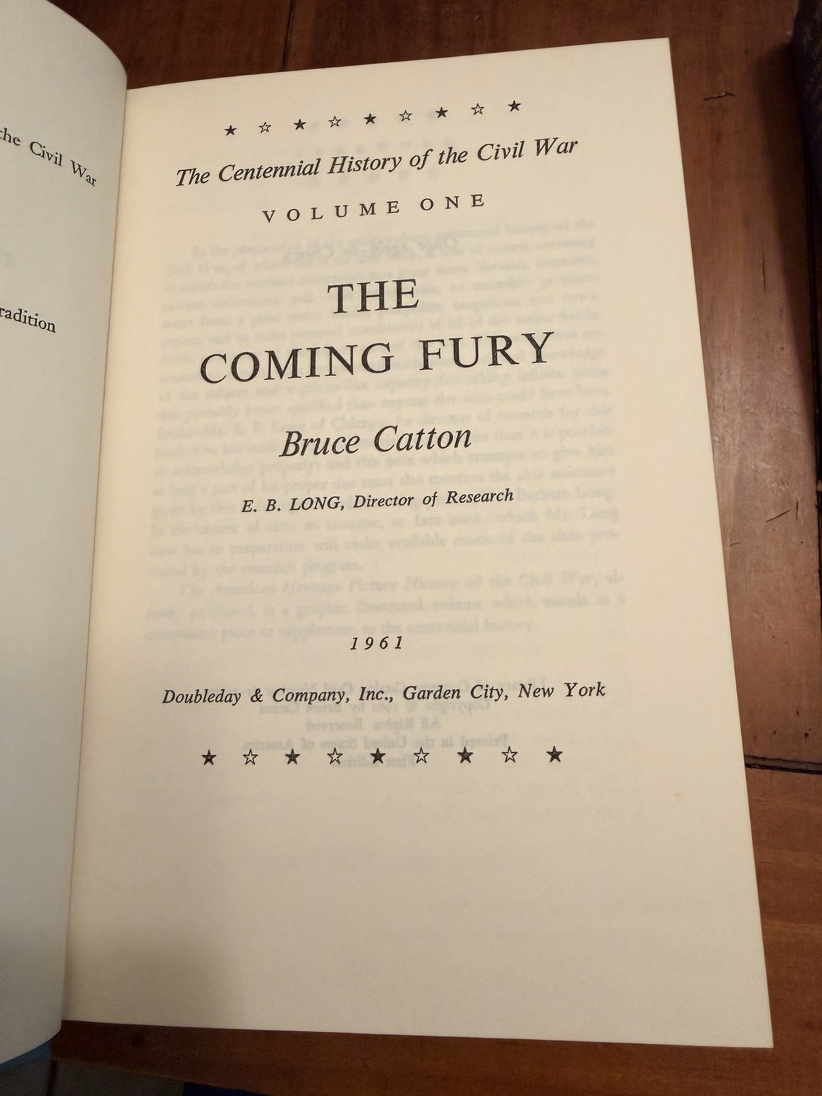 Bruce Catton The Centennial History Of The Civil War, 3 Volume Set, 1st Edition