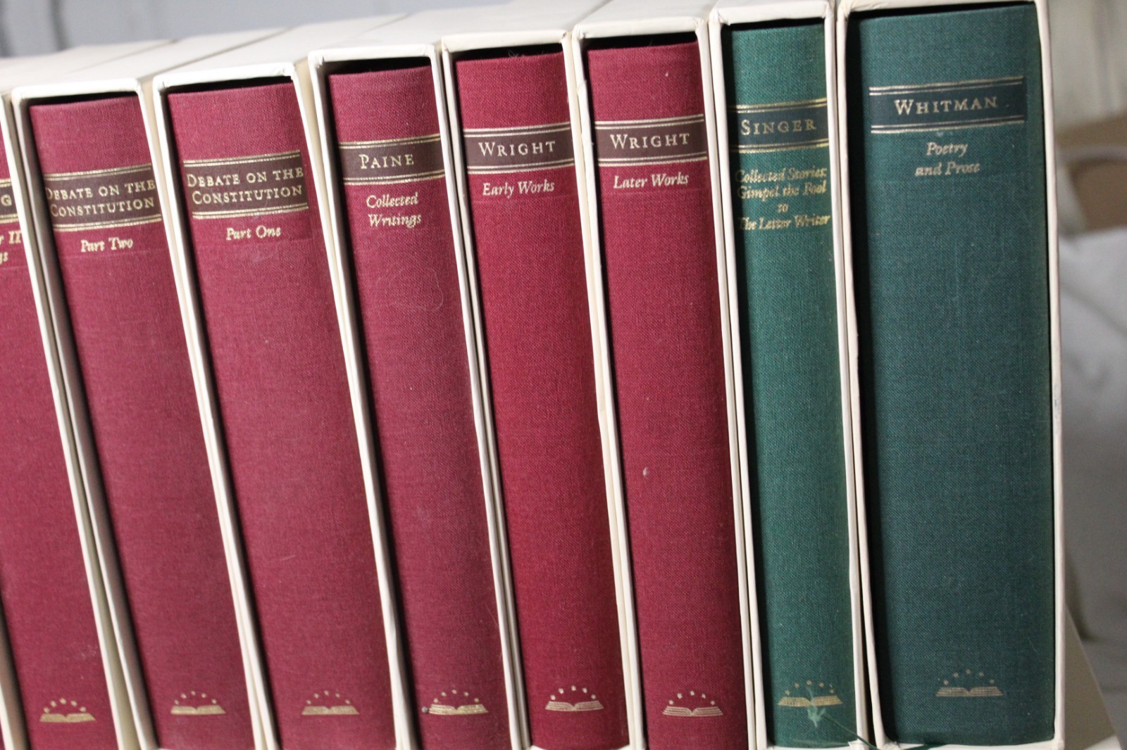 30 Volumes The Library of America Literary Classics Hardcover with Slipcases