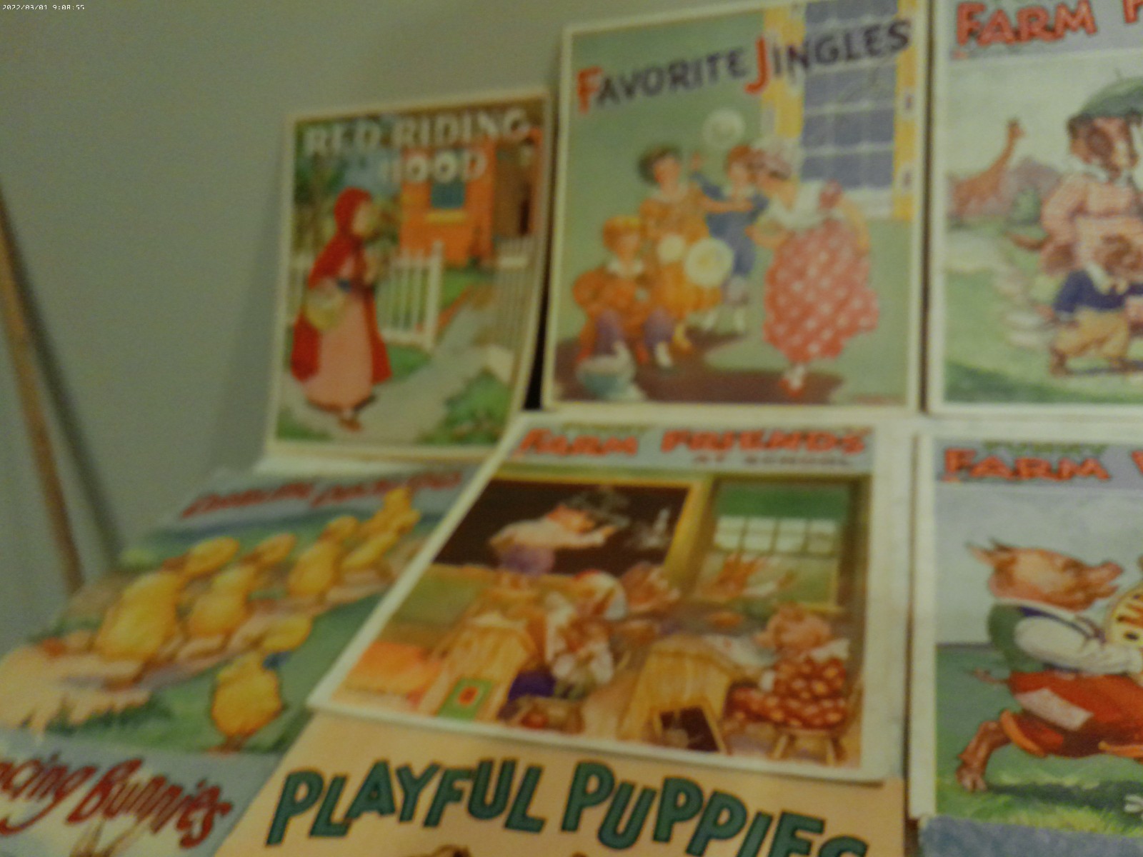 Linenette Sam Gabriel kids book WWII era Nursery Rhymes Farm Friends lot 17
