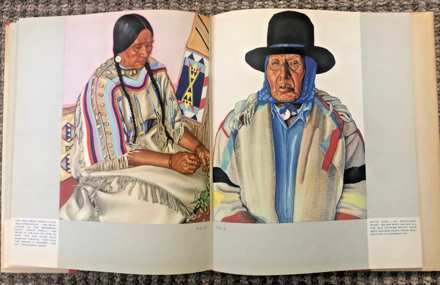 VINTAGE « Blackfeet Indians » by Frank Linderman; illustrations by Winold Reiss