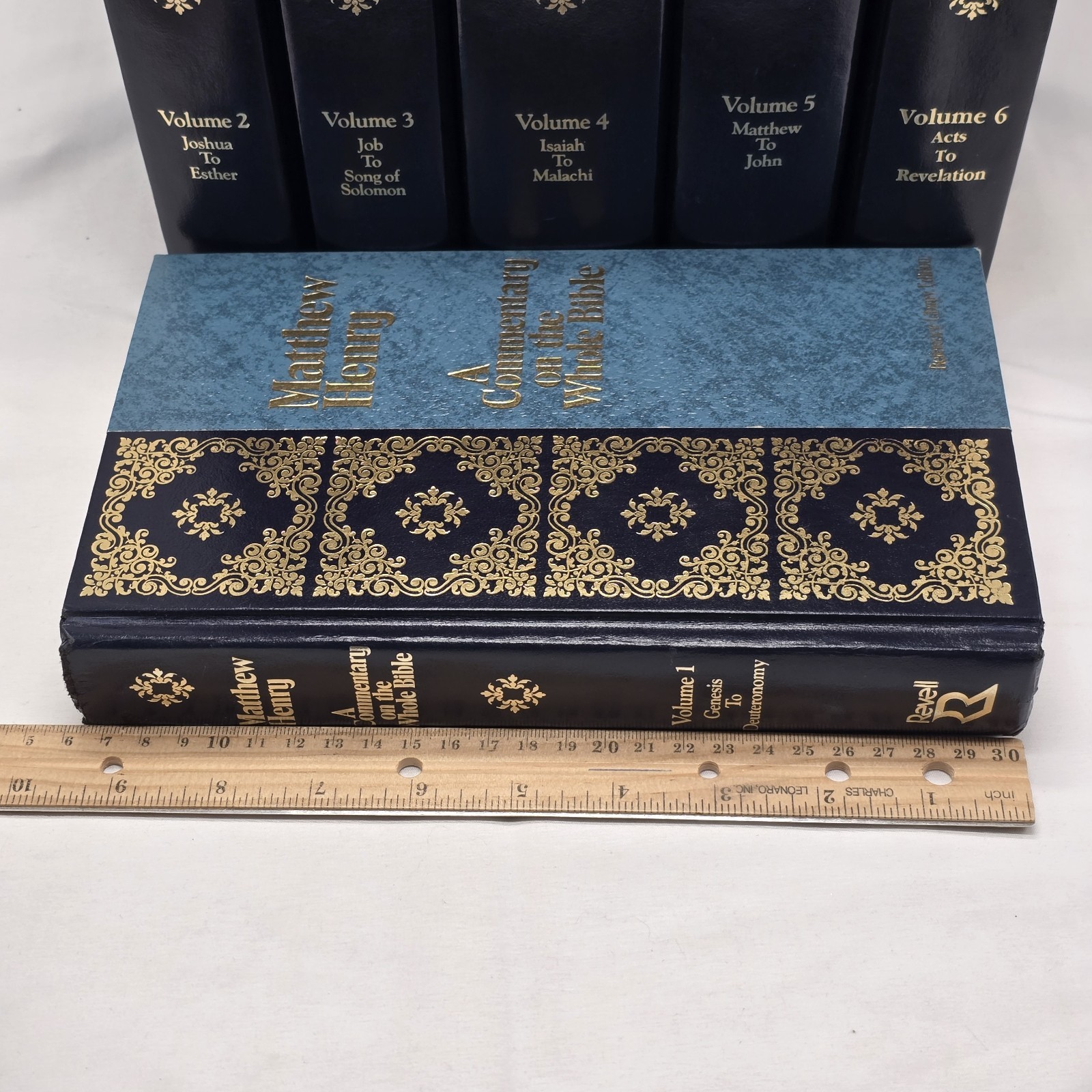 Matthew Henry&rsquo;s Commentary On The Whole Bible Vol 1-6 Complete Set Revell Vtg