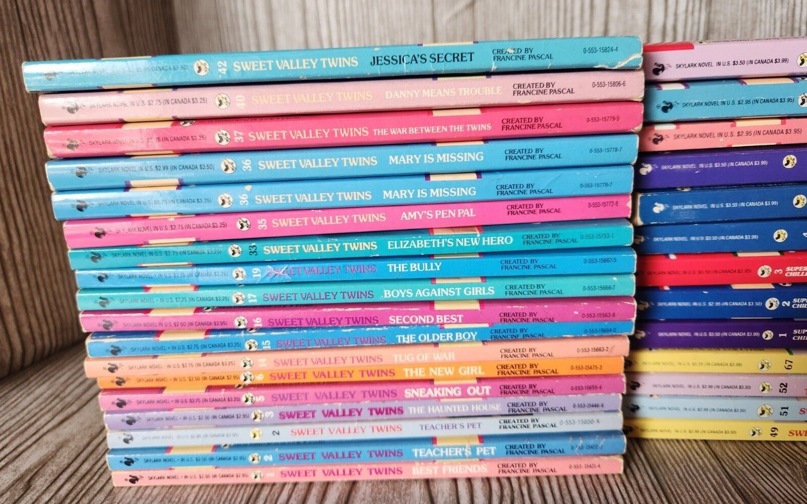 1990&rsquo;s Sweet Valley Twins Books BUILD YOUR COLLECTION Francine Pascal Paperback