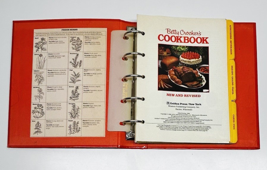 Betty Crocker&rsquo;s COOKBOOK 5th Printing 1988 HC Ringbound Edition Golden Press