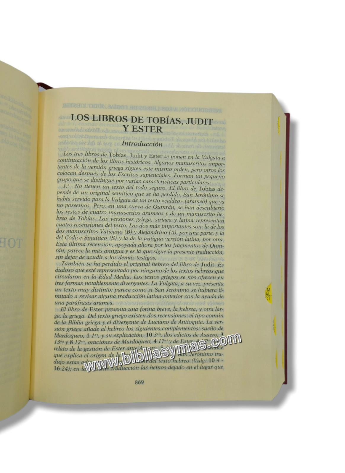Biblia de Jerusalen Edicion Revisada y Ampliada letra grande Indices Catolica
