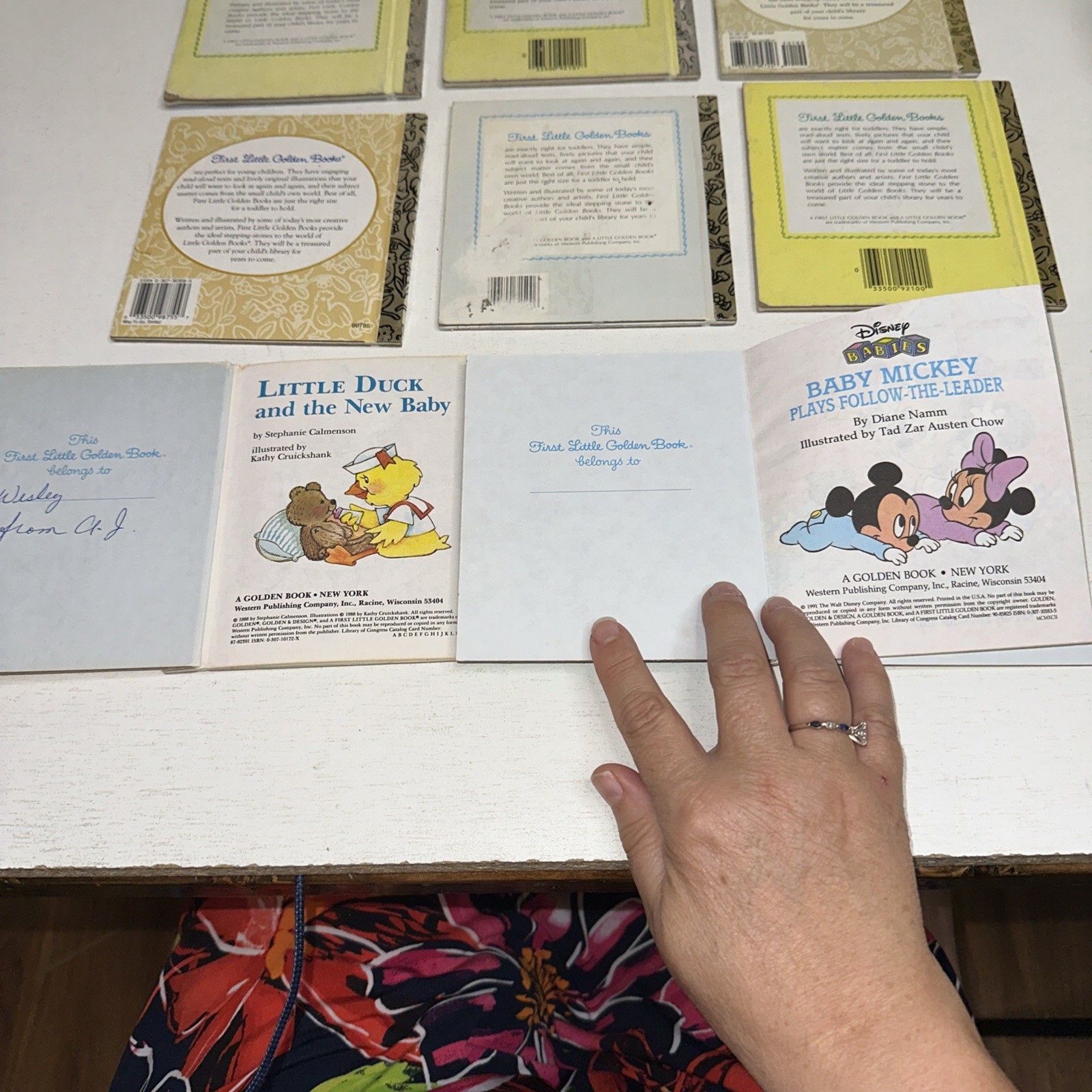 Vintage 1980s & 90’s A First Little Golden Books Mini HC Toddlers Lot Of 8